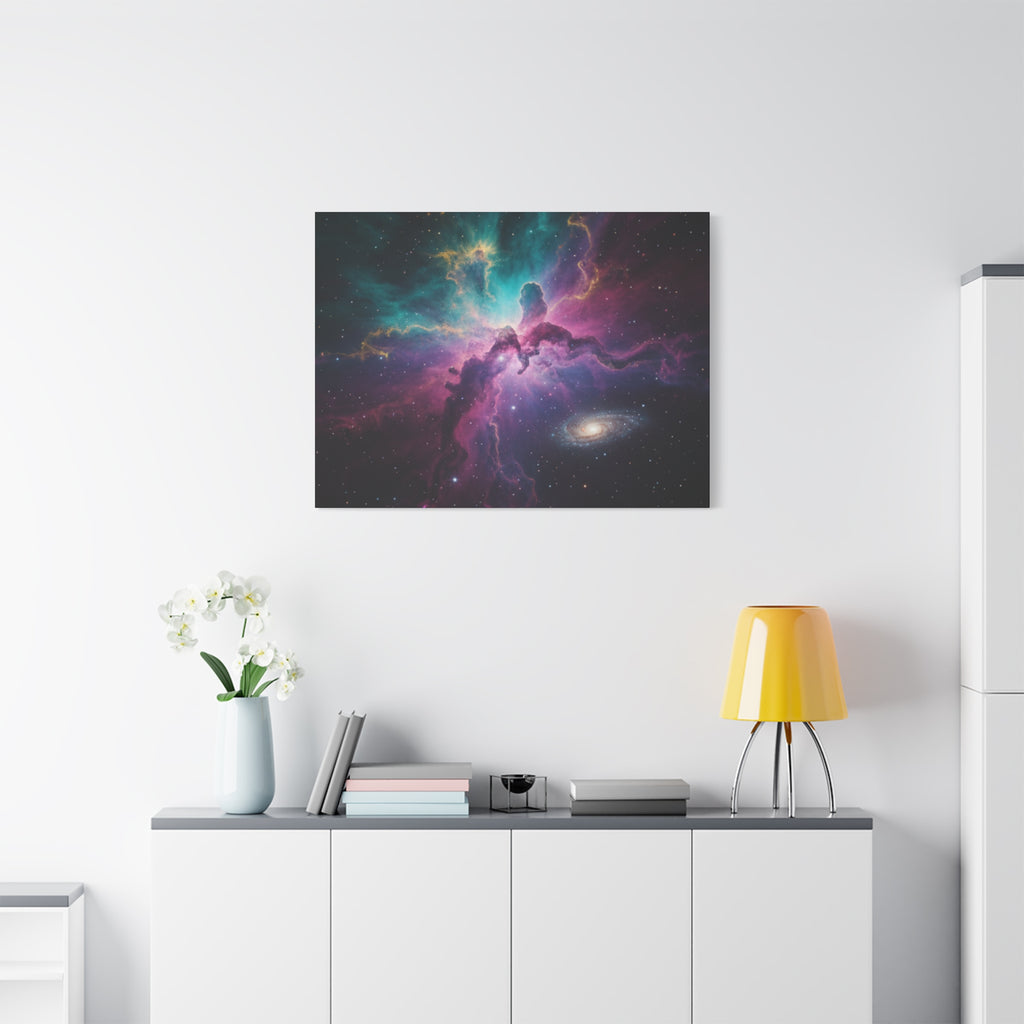 Galaxy Nebula Universe Print — Stretched Space Wall Art (1.25" Depth)