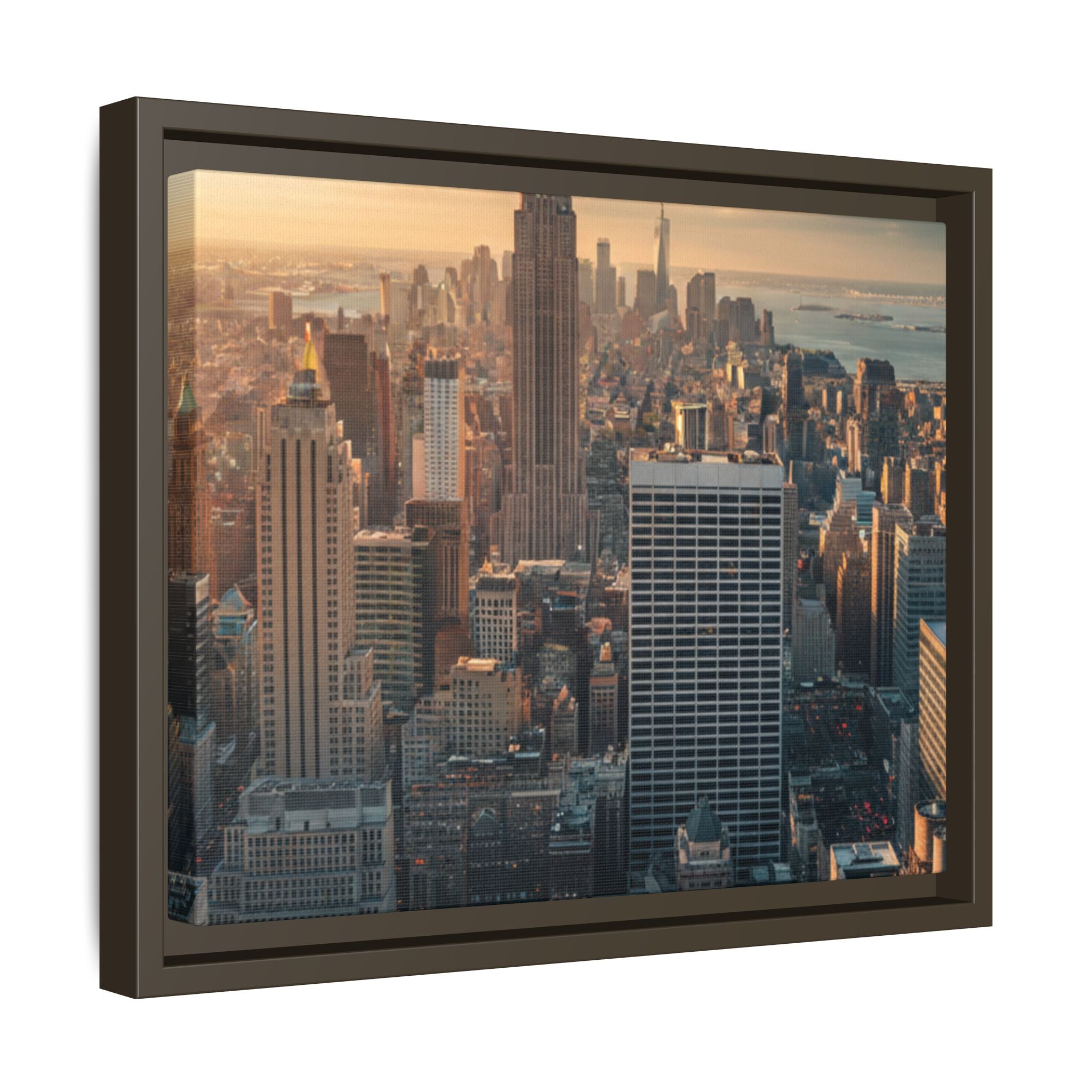 New York City Skyline at Sunset - Framed Art