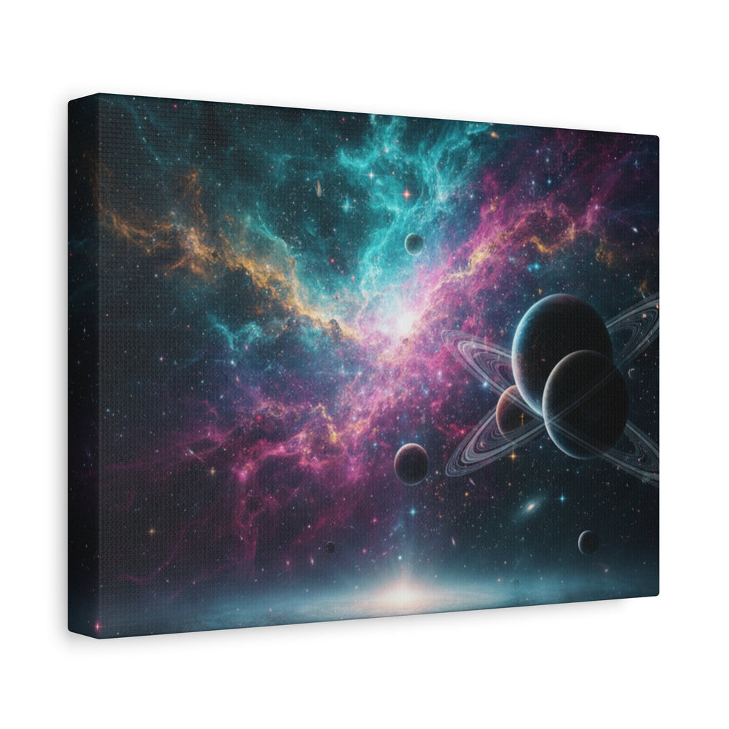 Cosmic Nebula "Stunning" Canvas Print — Galaxy Planets Wall Art