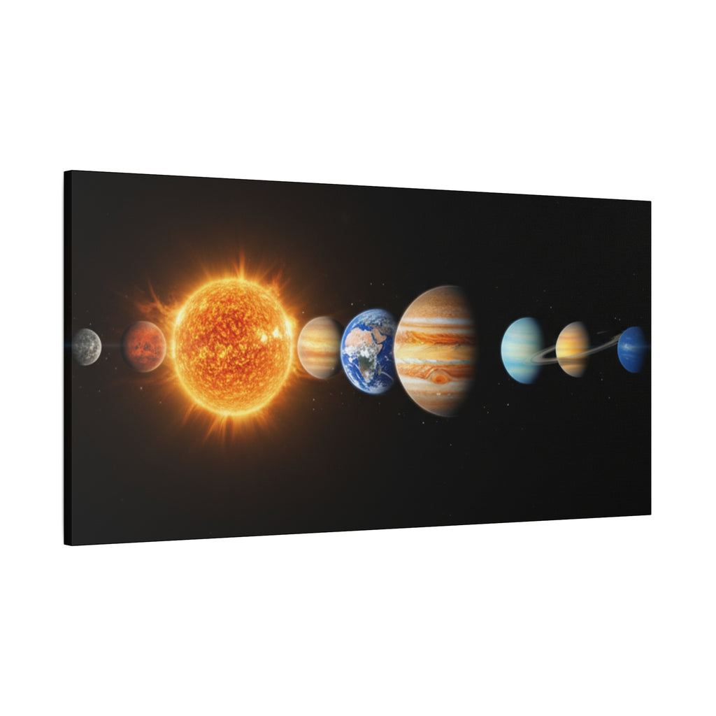 Solar System Stunning Canvas Print — Jaw-Dropping Space Wall Art
