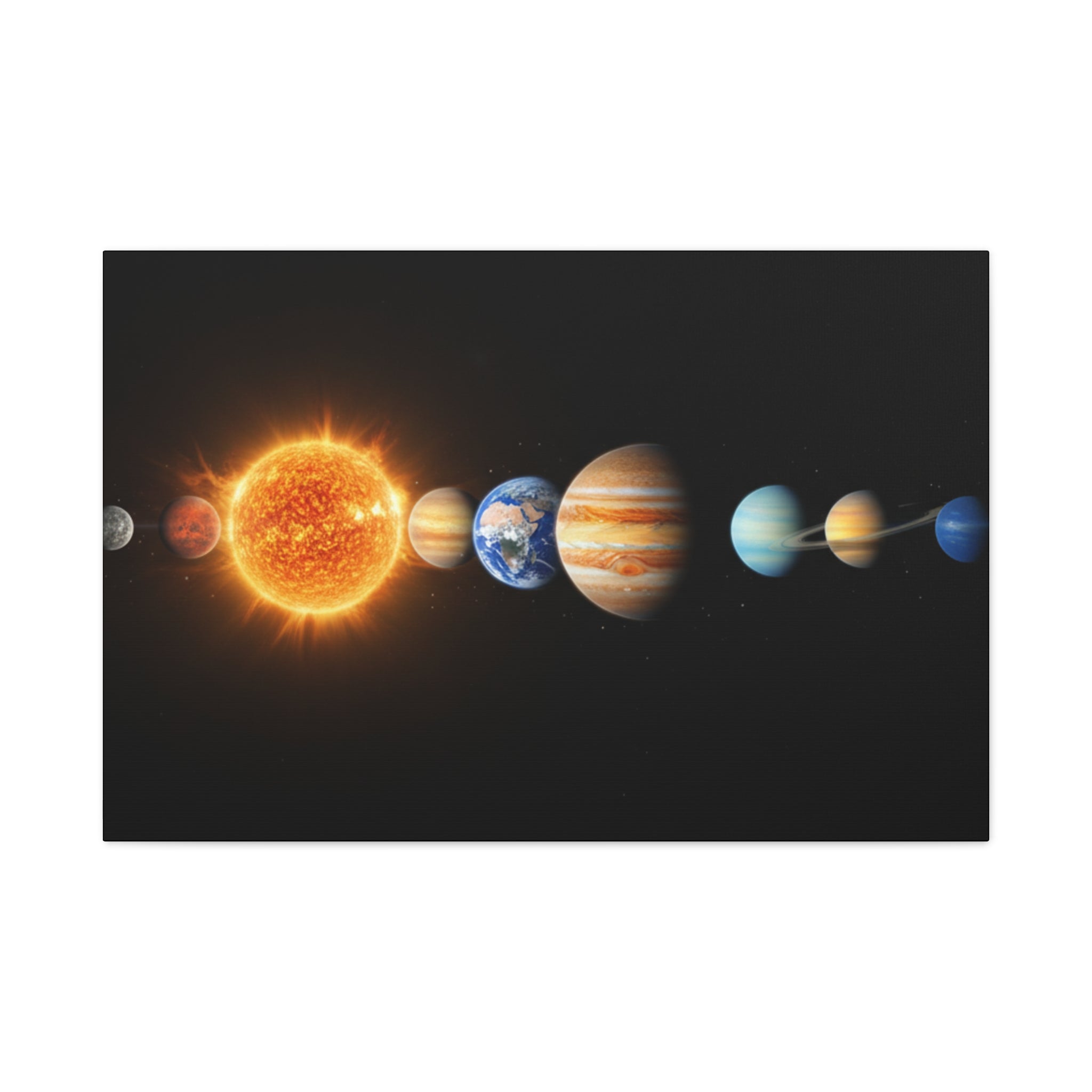 Solar System Stunning Canvas Print — Jaw-Dropping Space Wall Art