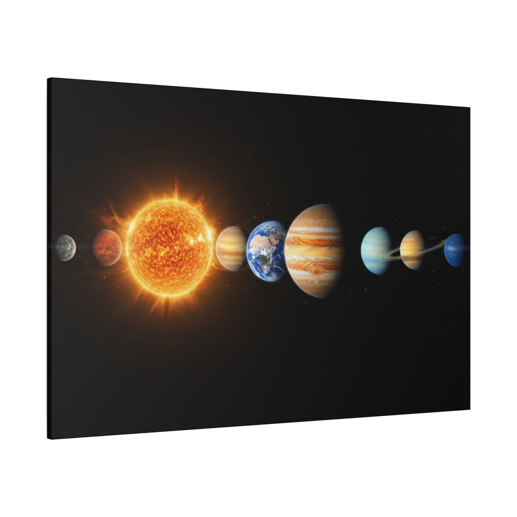 Solar System Stunning Canvas Print — Jaw-Dropping Space Wall Art