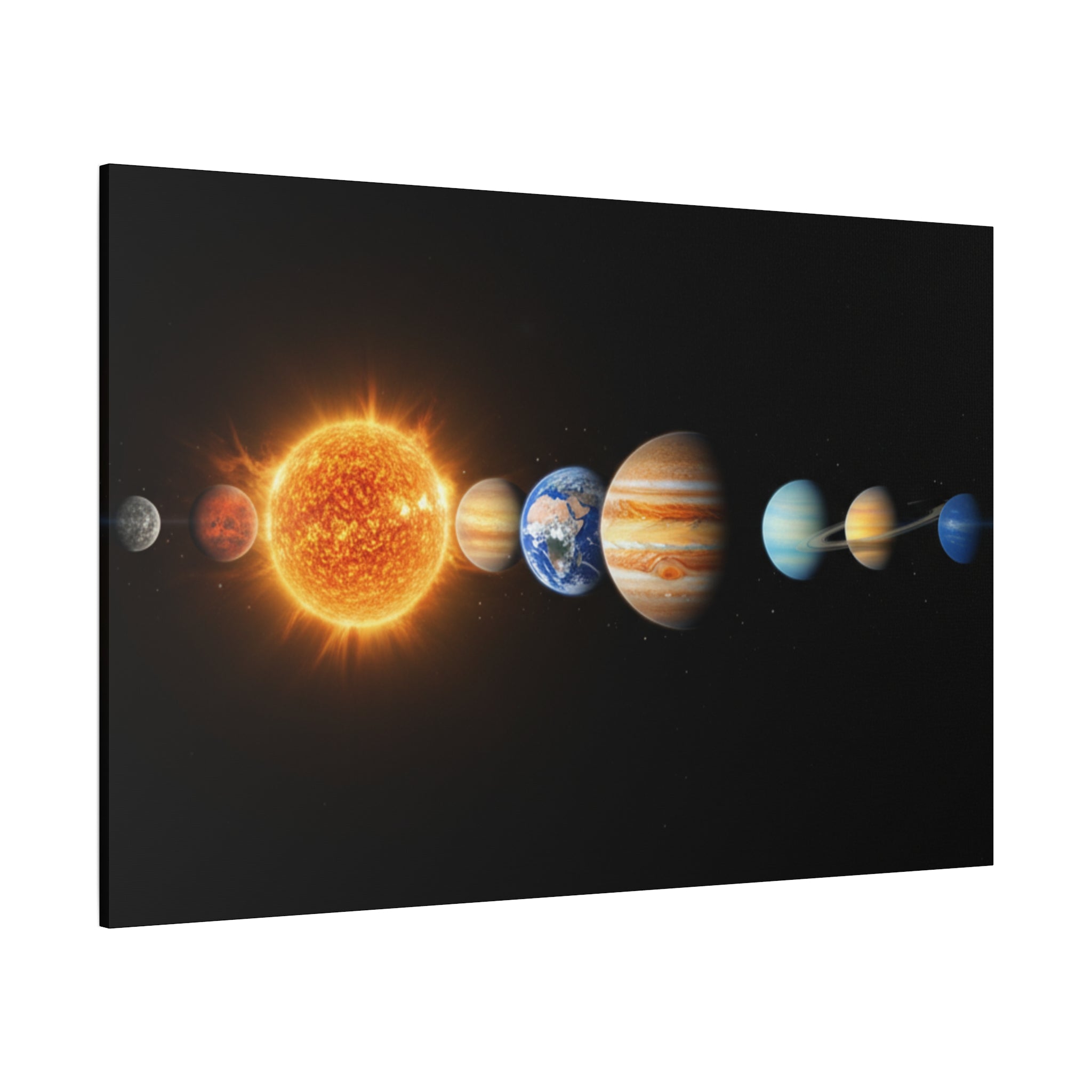 Solar System Stunning Canvas Print — Jaw-Dropping Space Wall Art