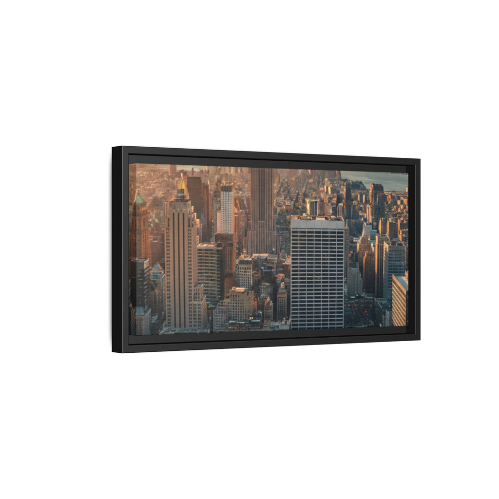 New York City Skyline at Sunset - Framed Art