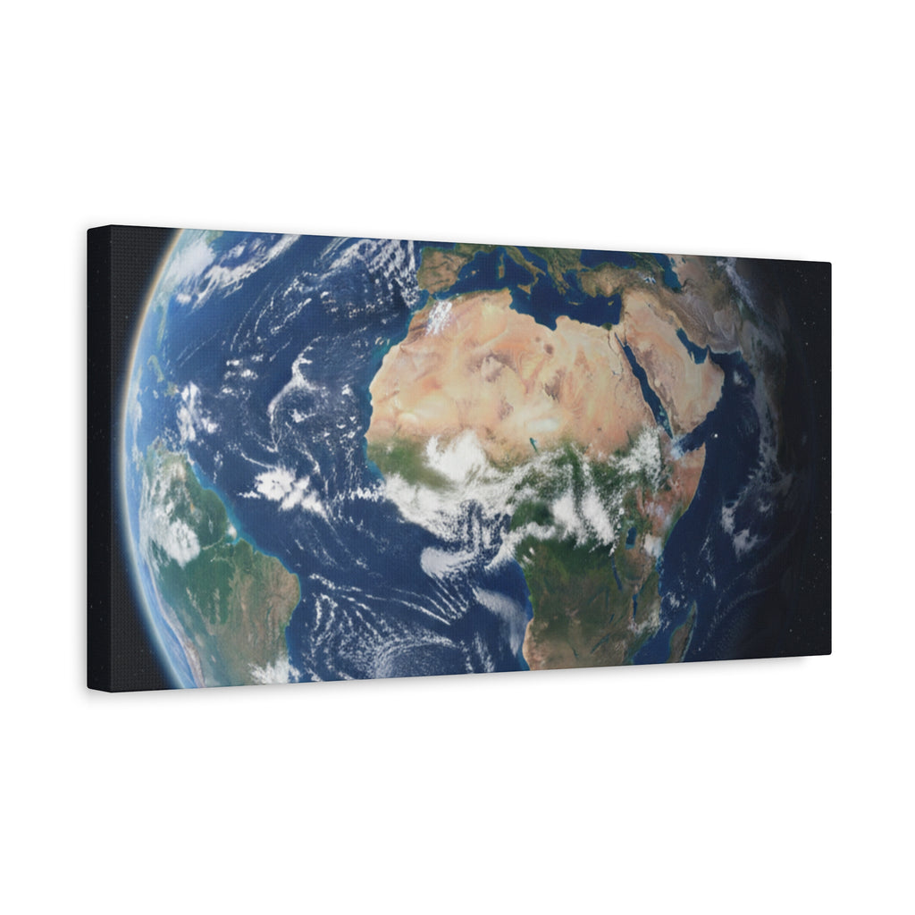 Earth from Space Stunning Image — Planet Globe Wall Art, Africa View