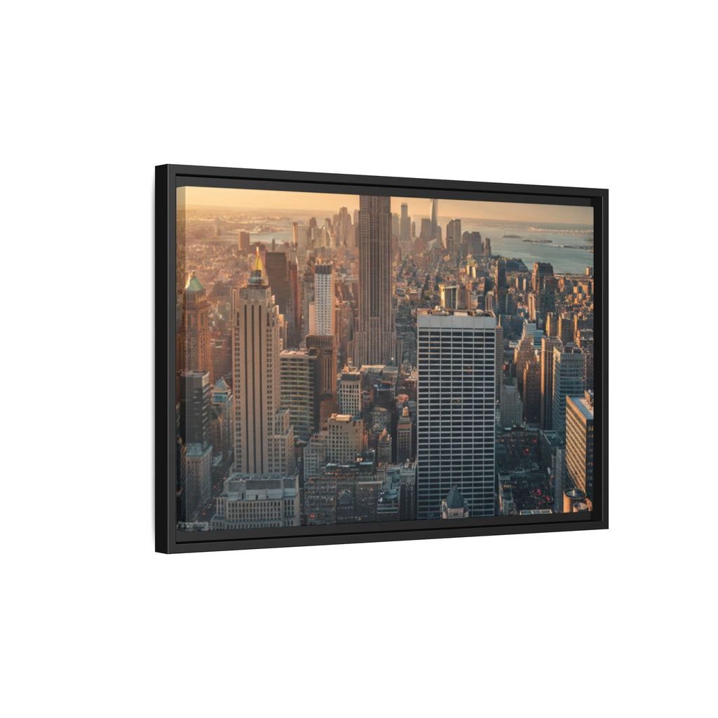 New York City Skyline at Sunset - Framed Art