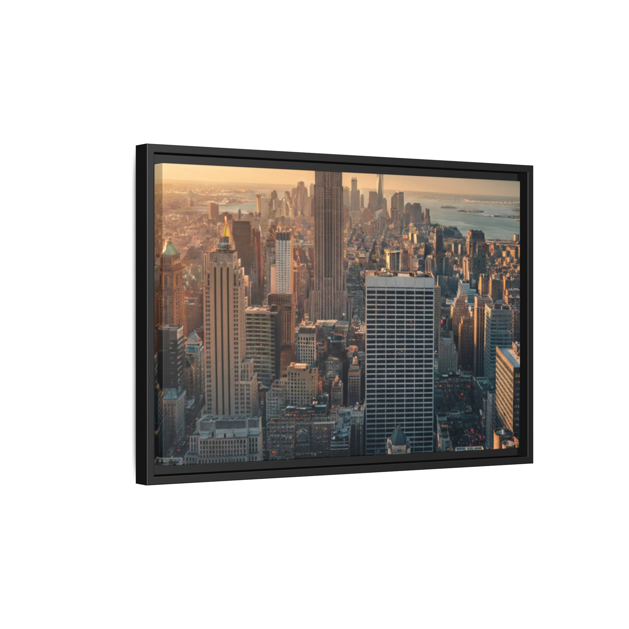New York City Skyline at Sunset - Framed Art