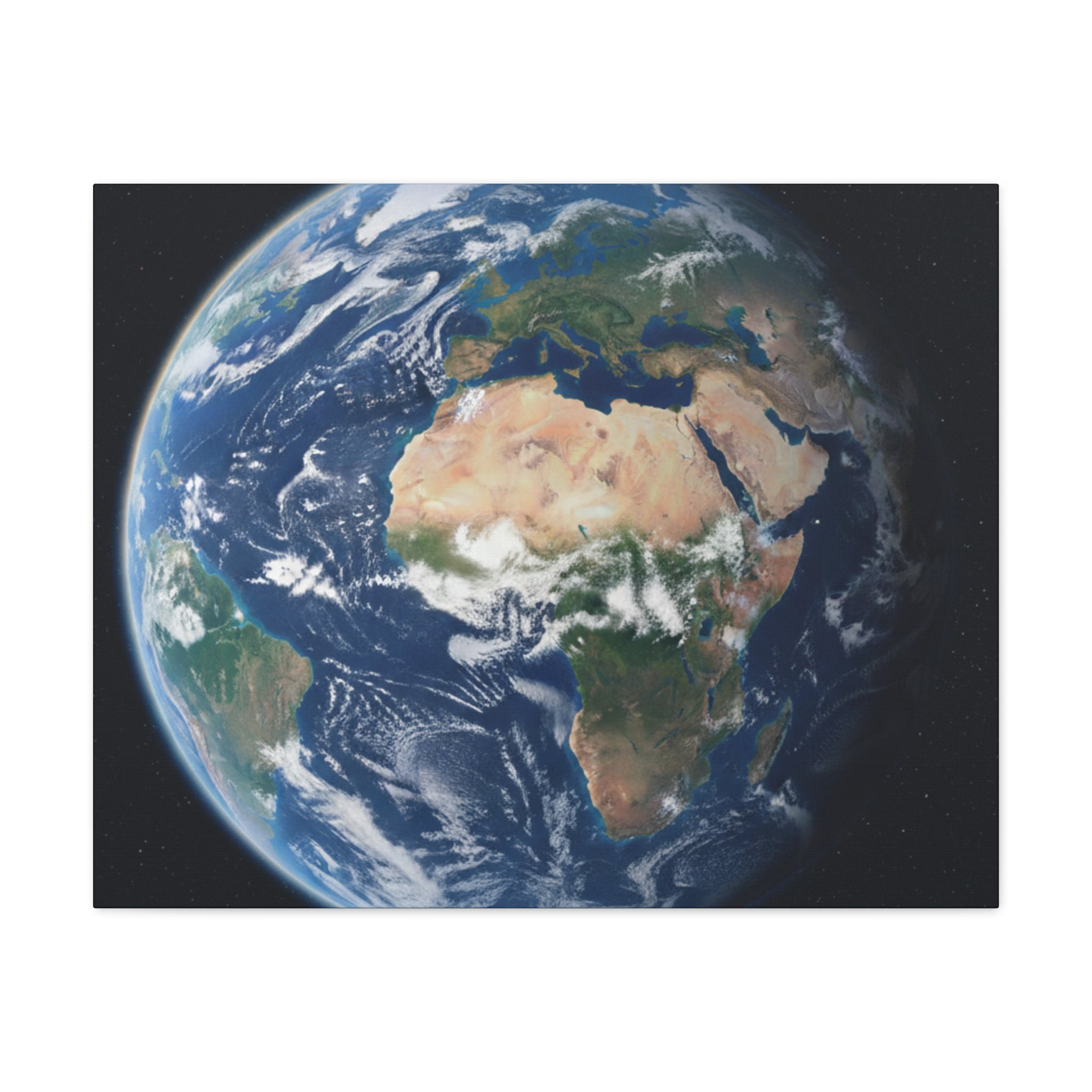 Earth from Space Stunning Image — Planet Globe Wall Art, Africa View