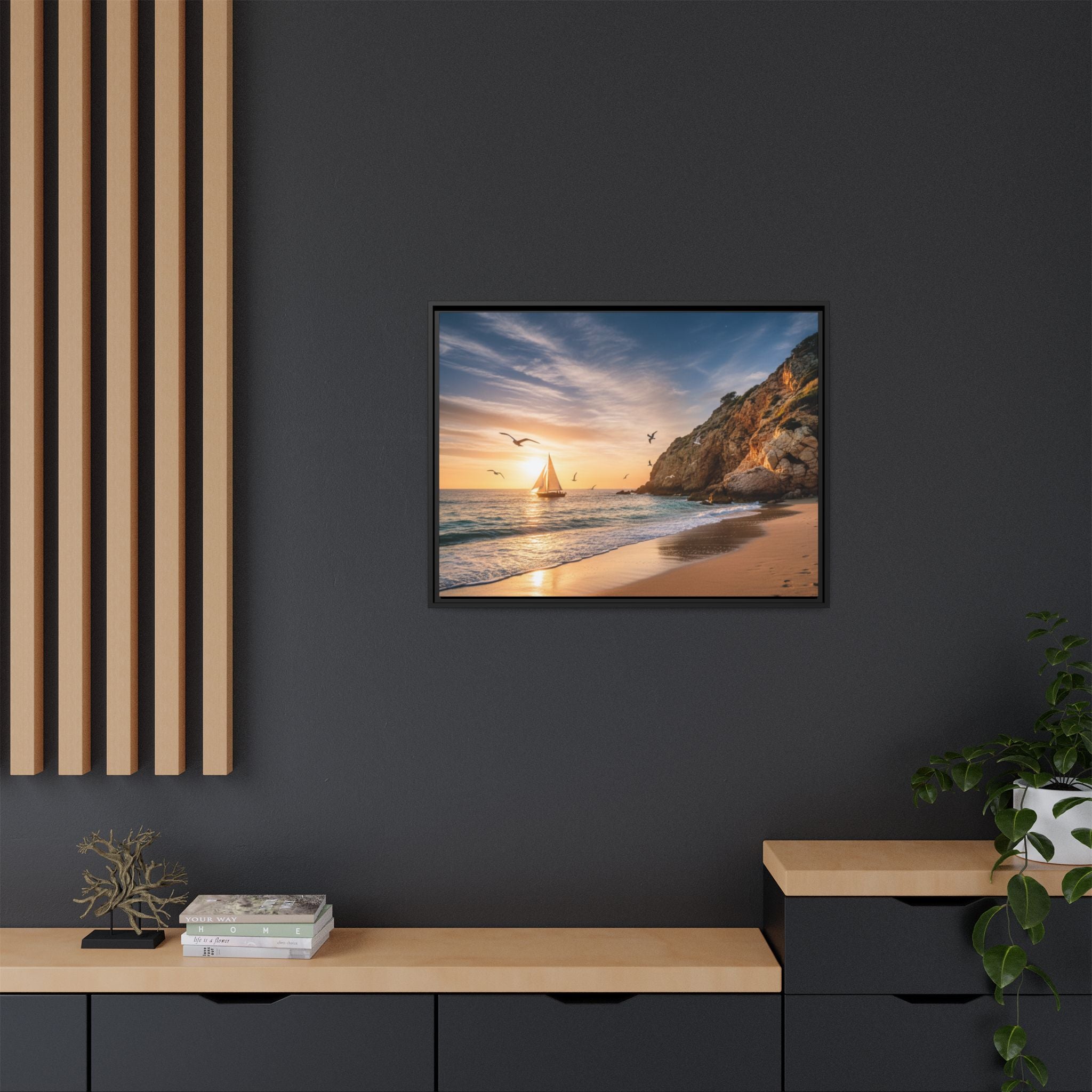 Sunset Sail Beach Landscape - Stunning Image!