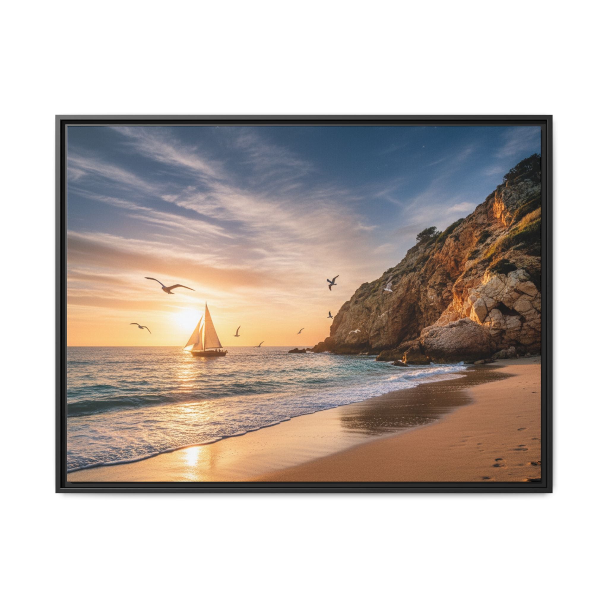 Sunset Sail Beach Landscape - Stunning Image!