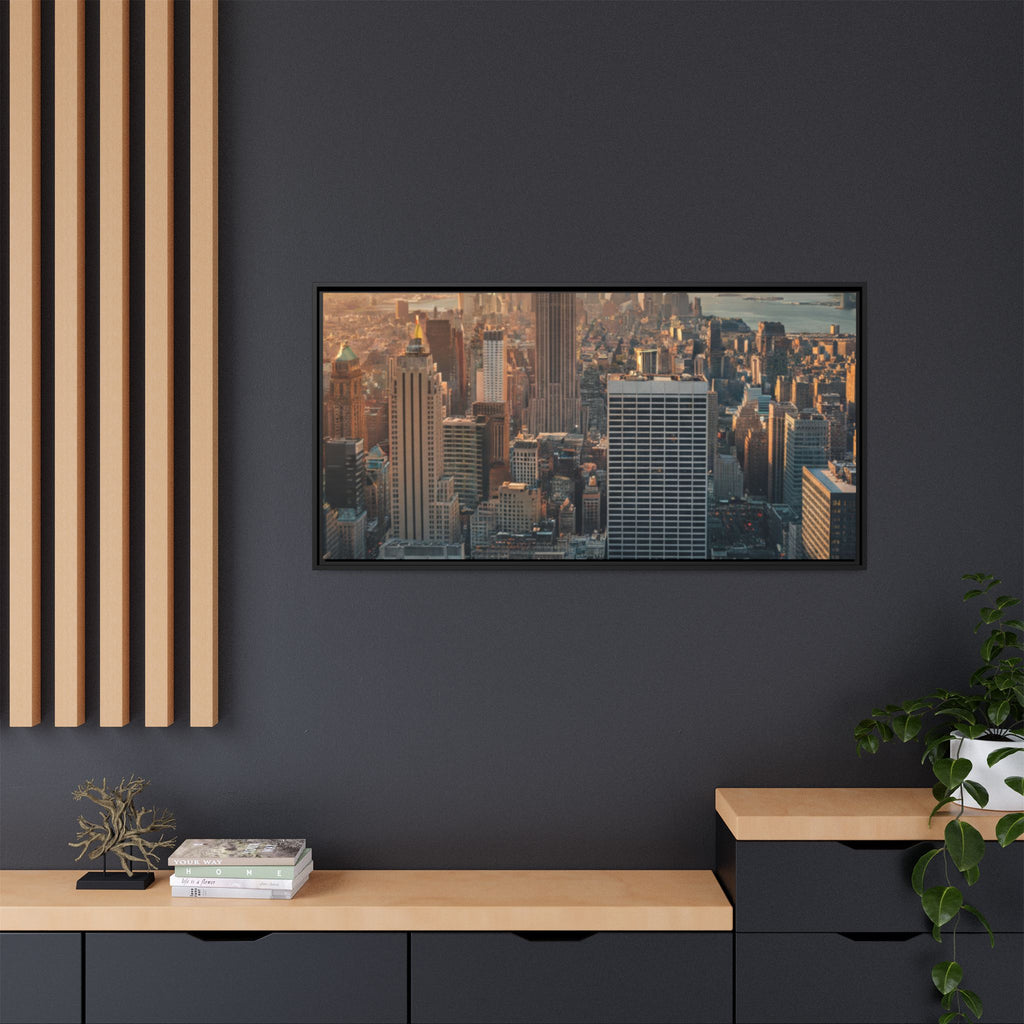 New York City Skyline at Sunset - Framed Art