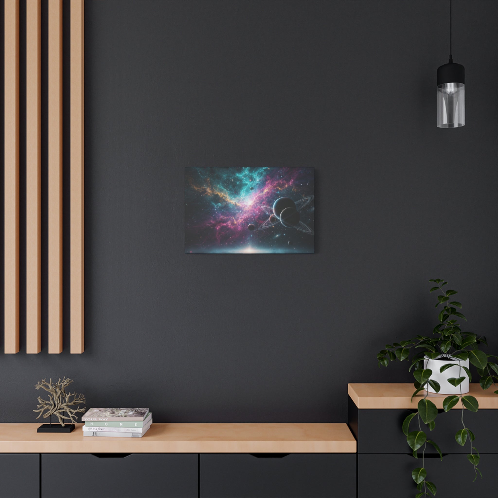 Cosmic Nebula "Stunning" Canvas Print — Galaxy Planets Wall Art