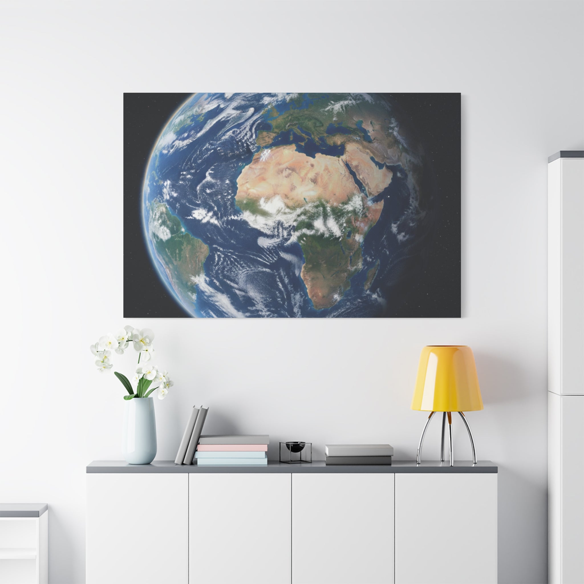 Earth from Space Stunning Image — Planet Globe Wall Art, Africa View