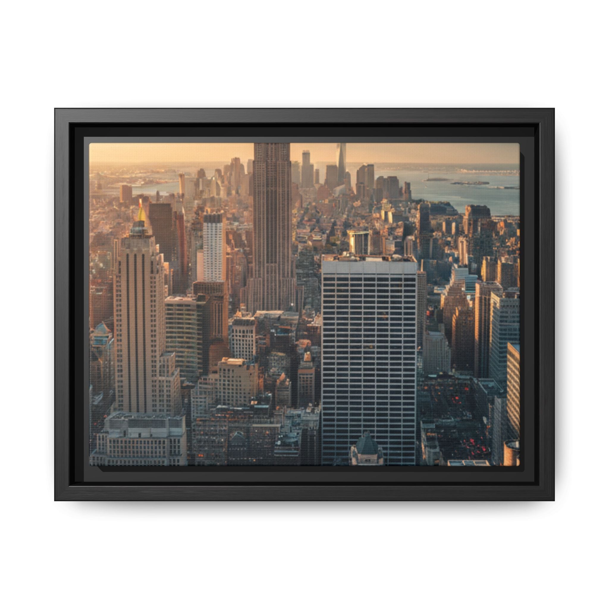 New York City Skyline at Sunset - Framed Art