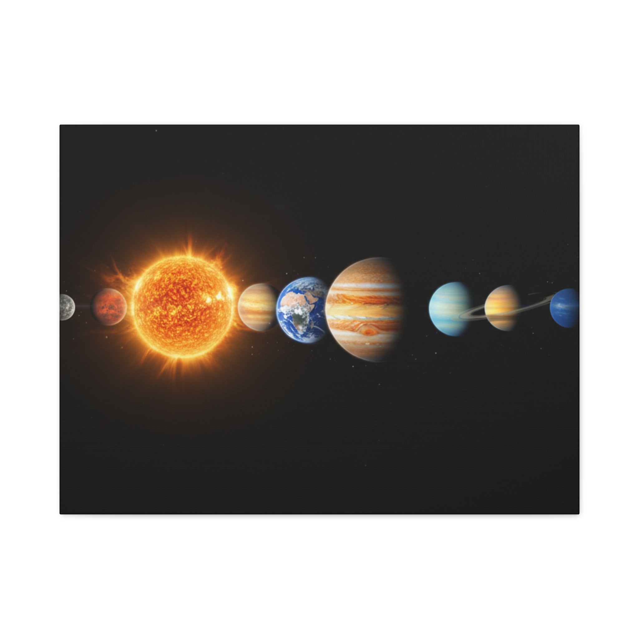 Solar System Stunning Canvas Print — Jaw-Dropping Space Wall Art