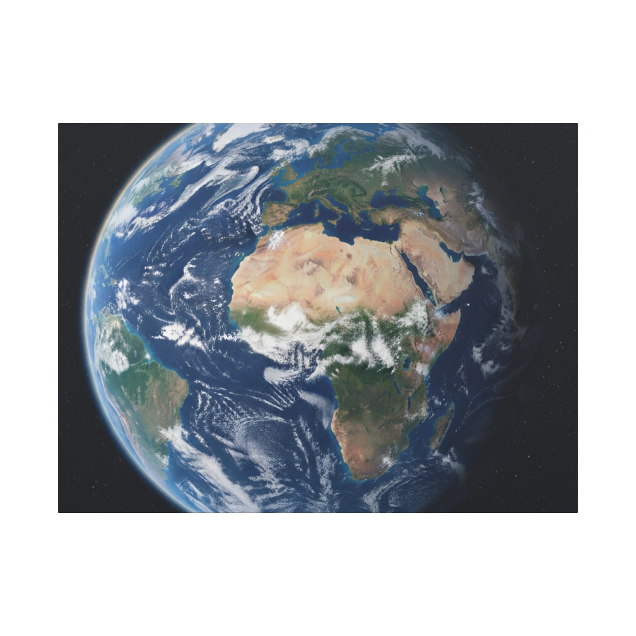 Earth from Space Stunning Image — Planet Globe Wall Art, Africa View