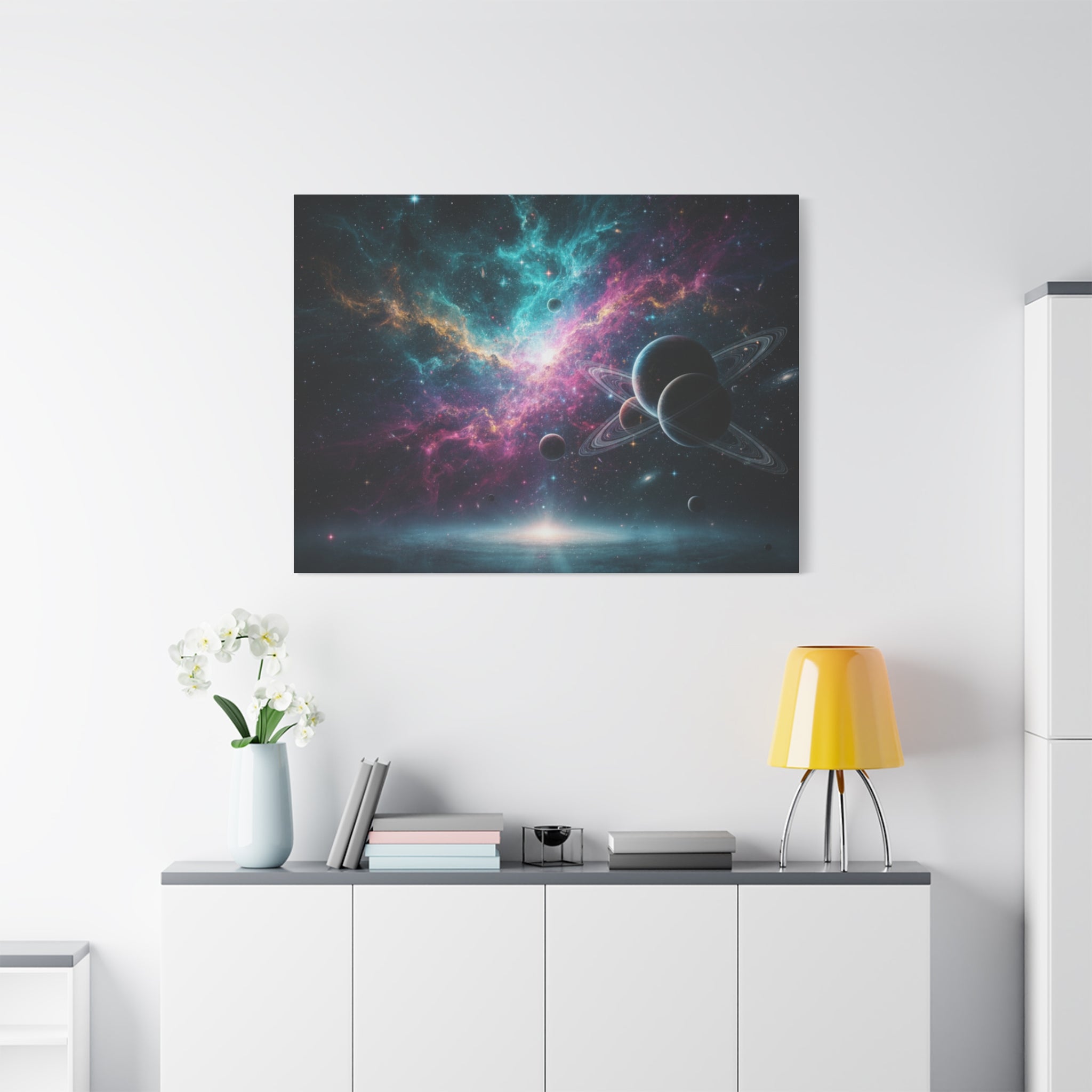 Cosmic Nebula "Stunning" Canvas Print — Galaxy Planets Wall Art