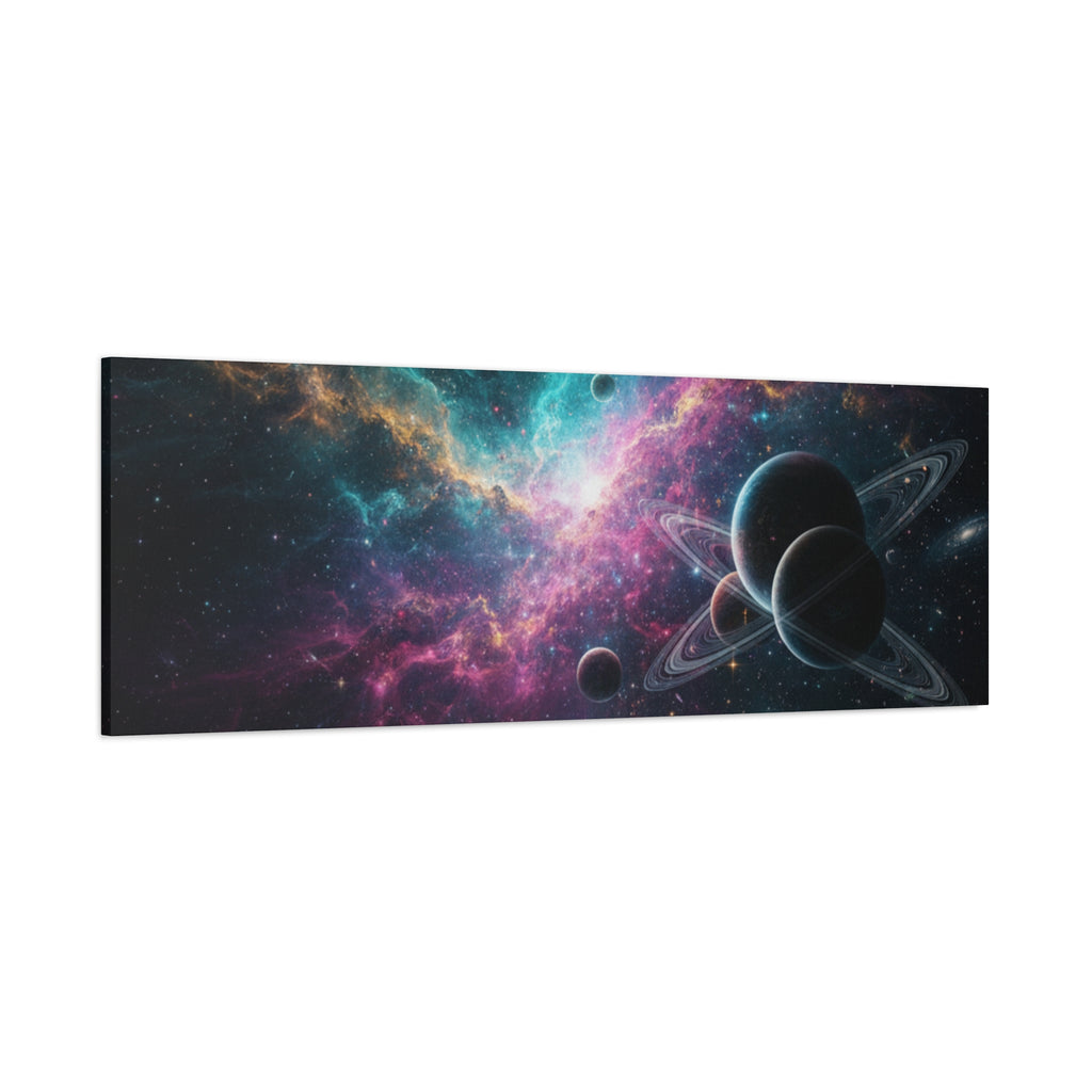 Cosmic Nebula "Stunning" Canvas Print — Galaxy Planets Wall Art