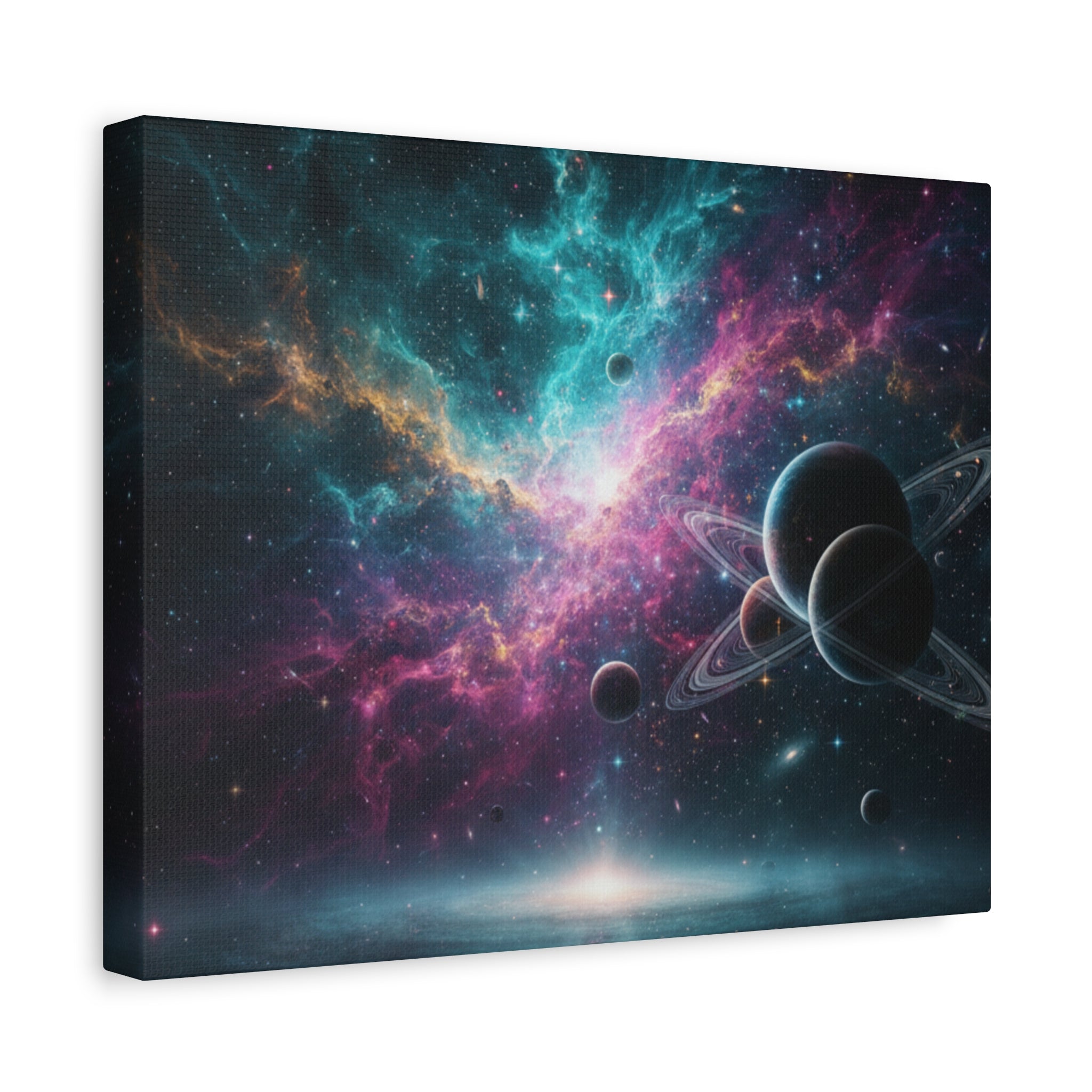 Cosmic Nebula "Stunning" Canvas Print — Galaxy Planets Wall Art