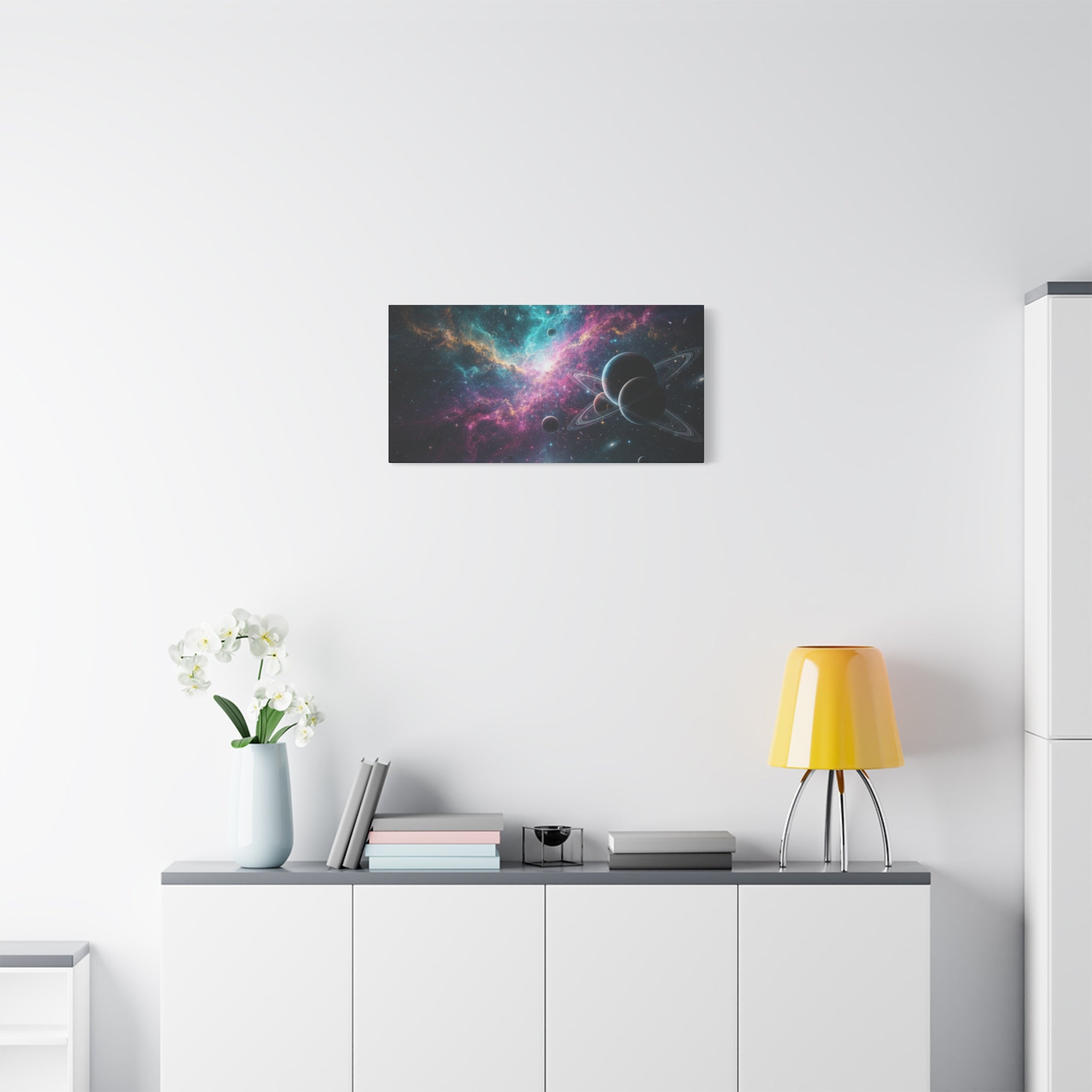 Cosmic Nebula "Stunning" Canvas Print — Galaxy Planets Wall Art