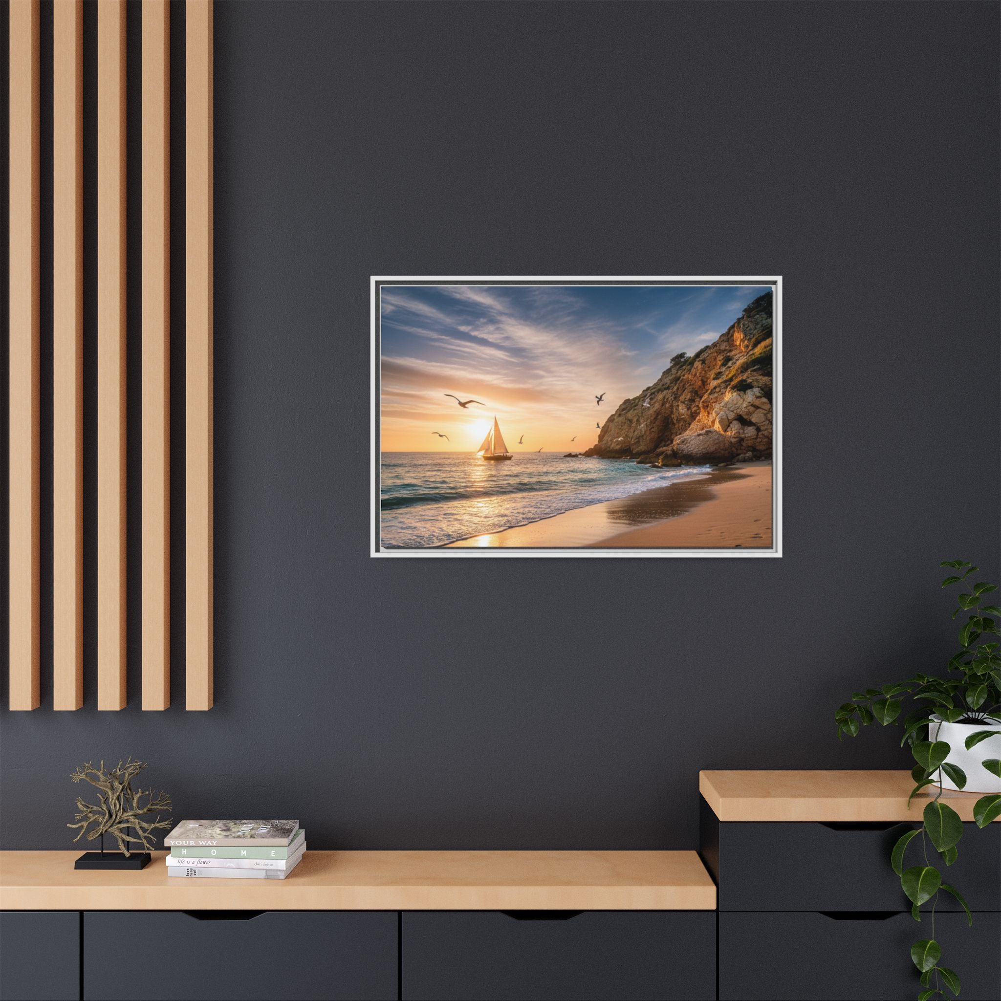 Sunset Sail Beach Landscape - Stunning Image!