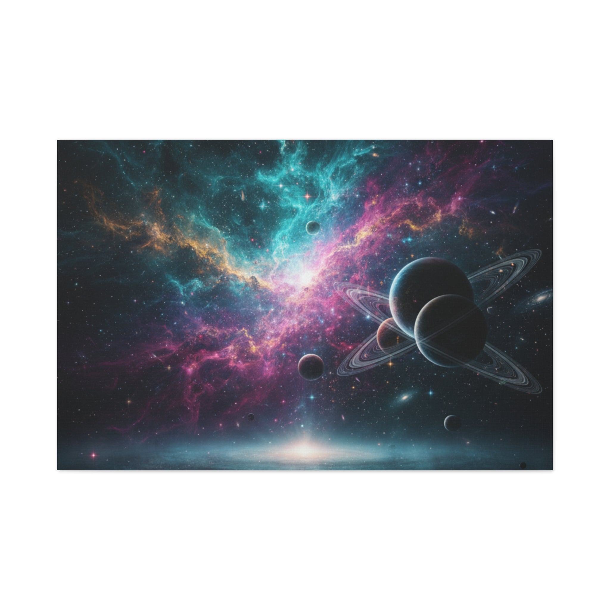Cosmic Nebula "Stunning" Canvas Print — Galaxy Planets Wall Art