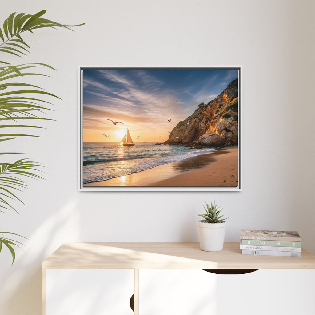 Sunset Sail Beach Landscape - Stunning Image!