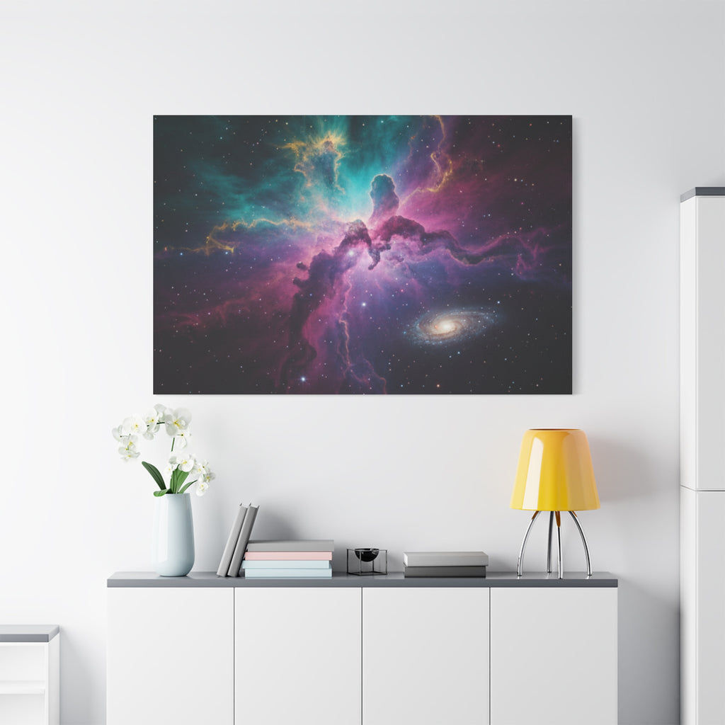 Galaxy Nebula Universe Print — Stretched Space Wall Art (1.25" Depth)