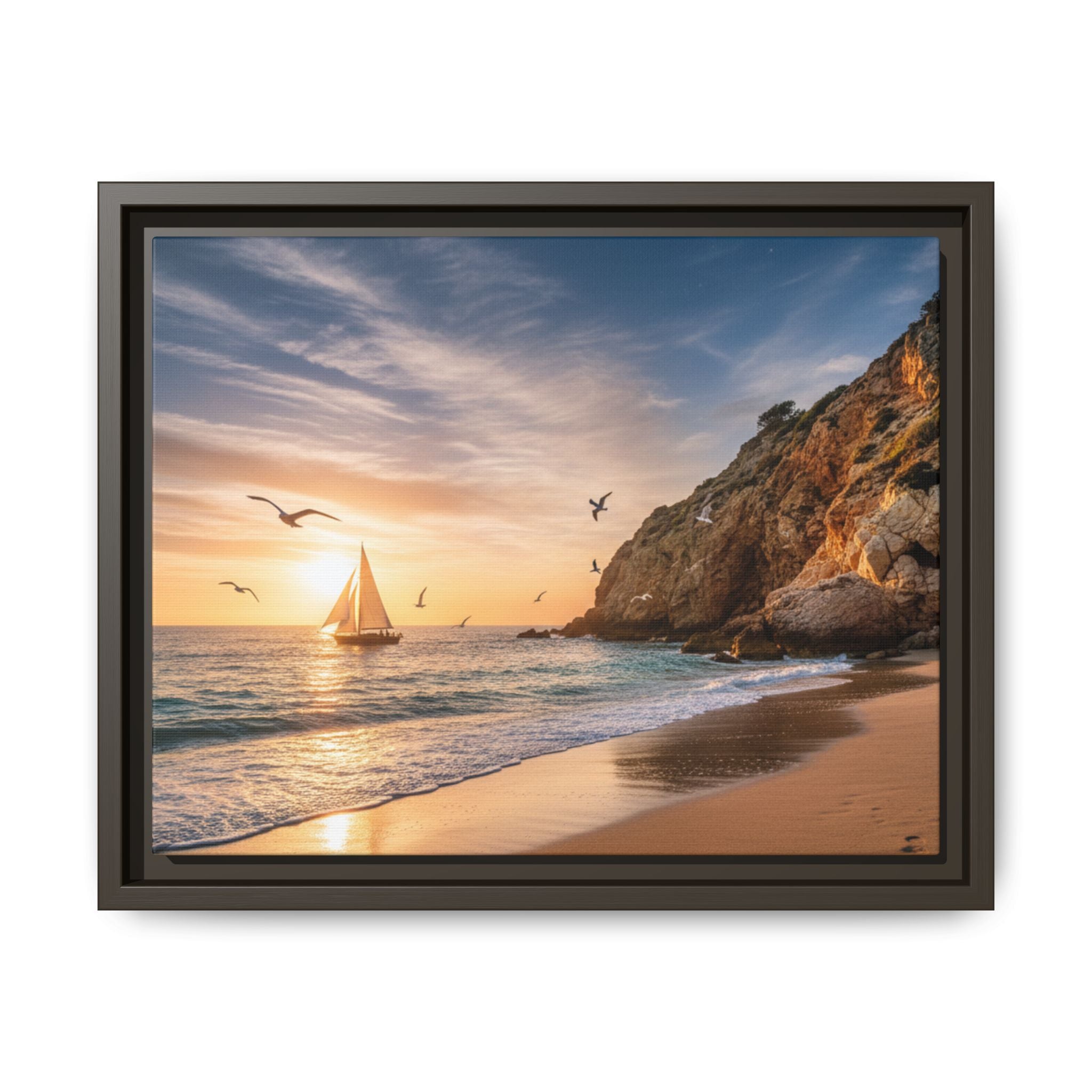 Sunset Sail Beach Landscape - Stunning Image!