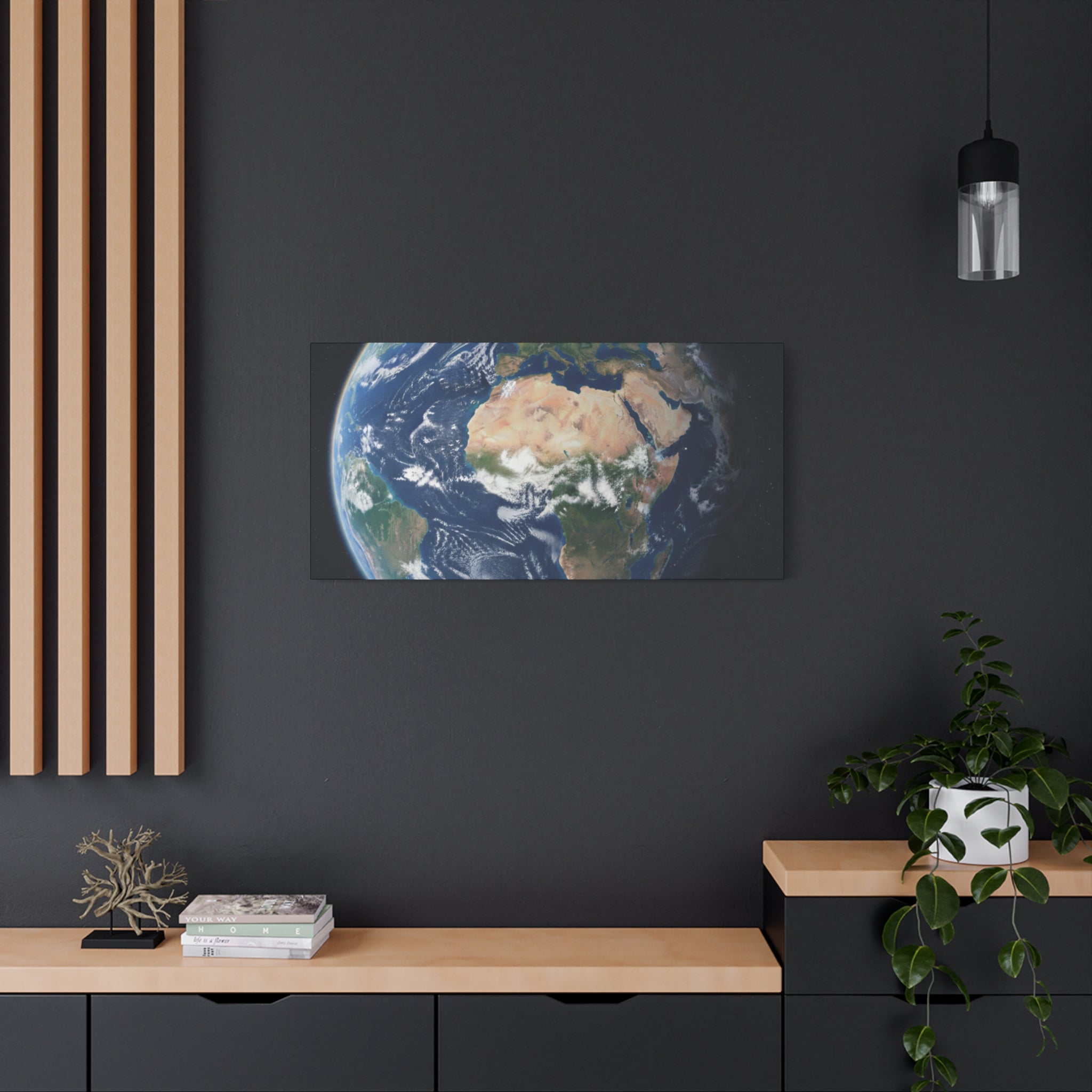 Earth from Space Stunning Image — Planet Globe Wall Art, Africa View
