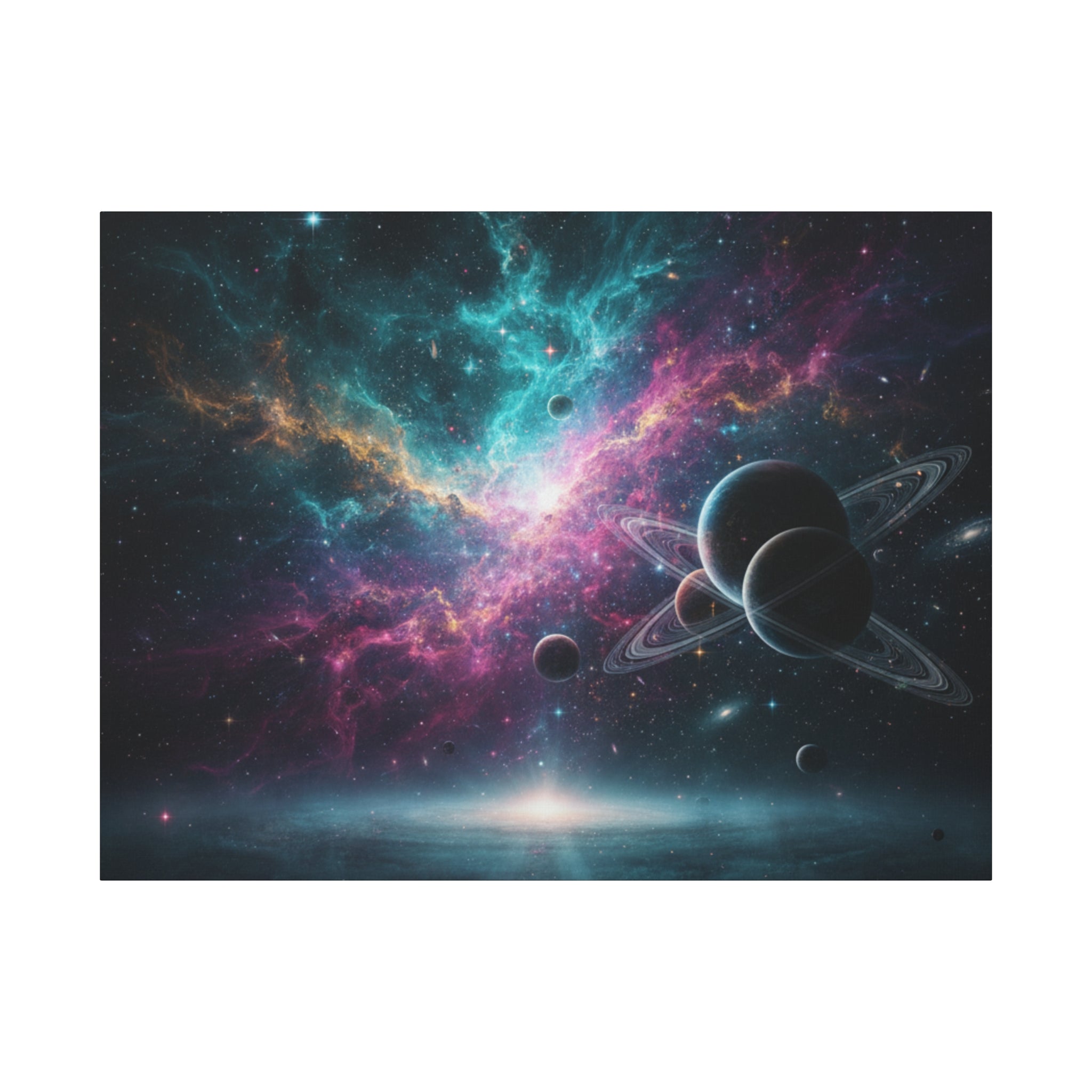 Cosmic Nebula "Stunning" Canvas Print — Galaxy Planets Wall Art