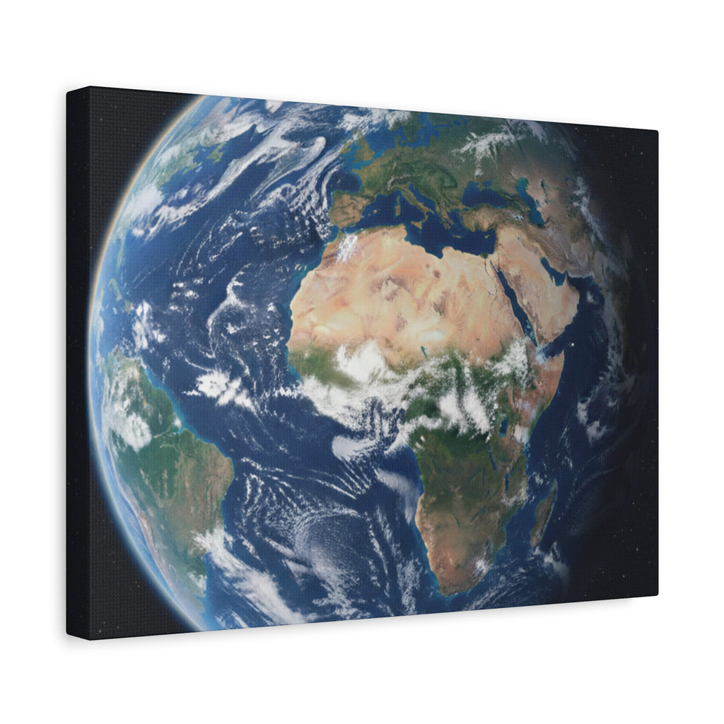Earth from Space Stunning Image — Planet Globe Wall Art, Africa View