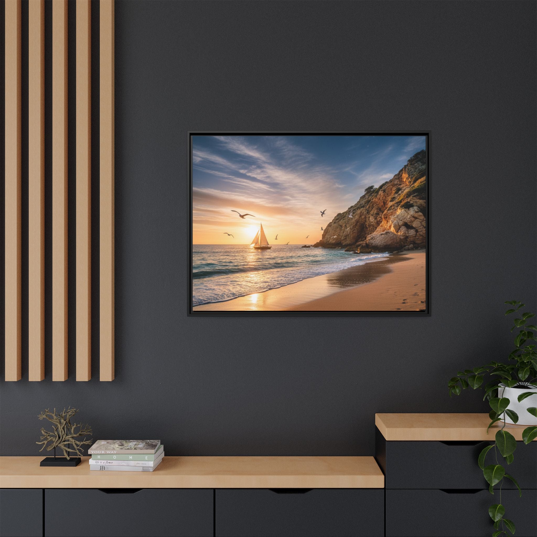 Sunset Sail Beach Landscape - Stunning Image!