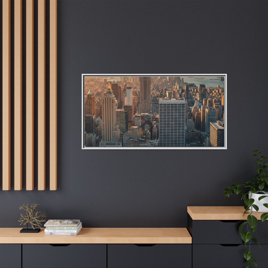 New York City Skyline at Sunset - Framed Art