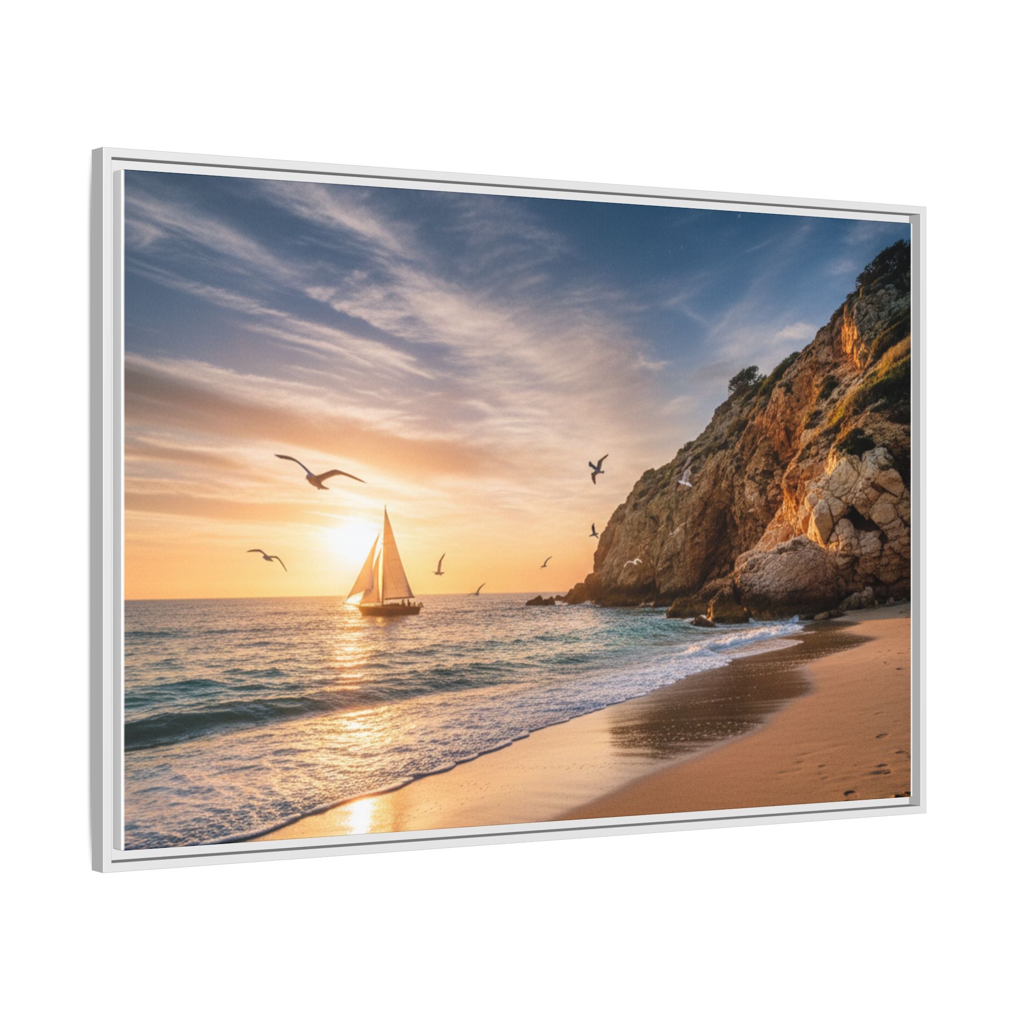 Sunset Sail Beach Landscape - Stunning Image!