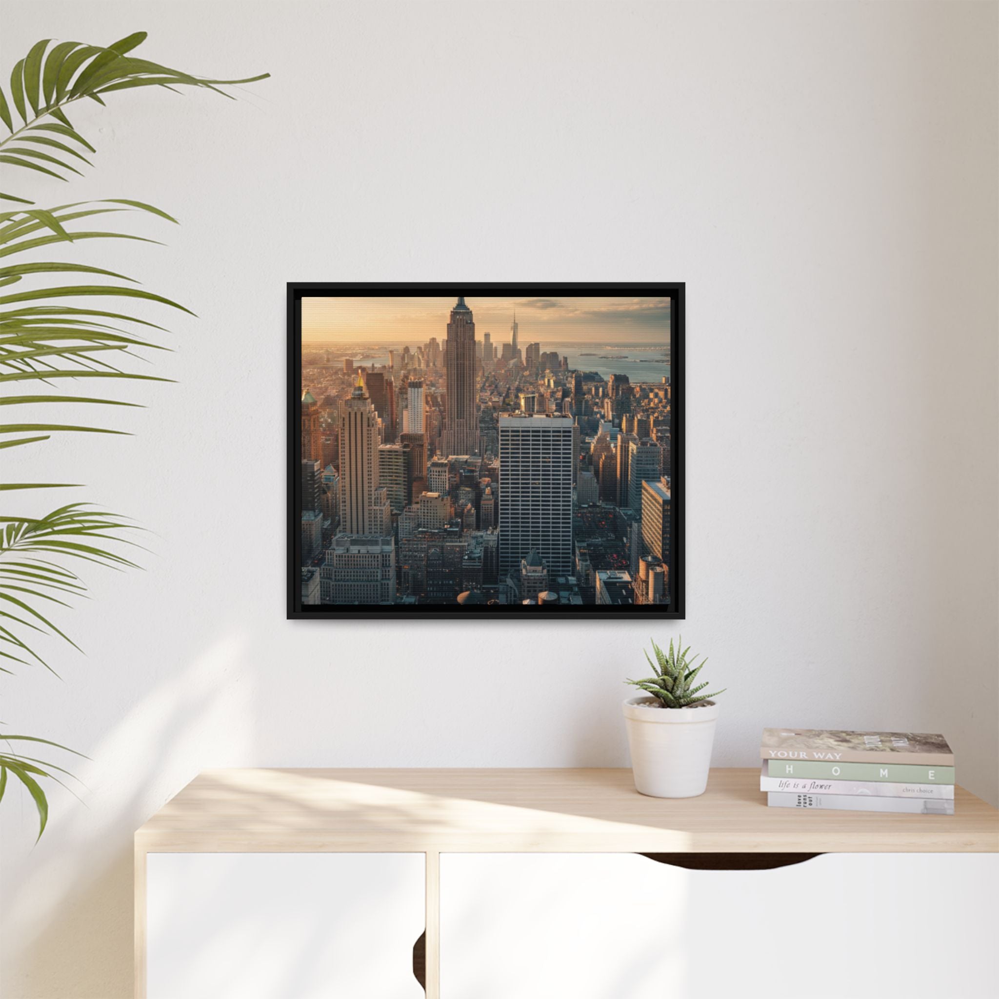New York City Skyline at Sunset - Framed Art