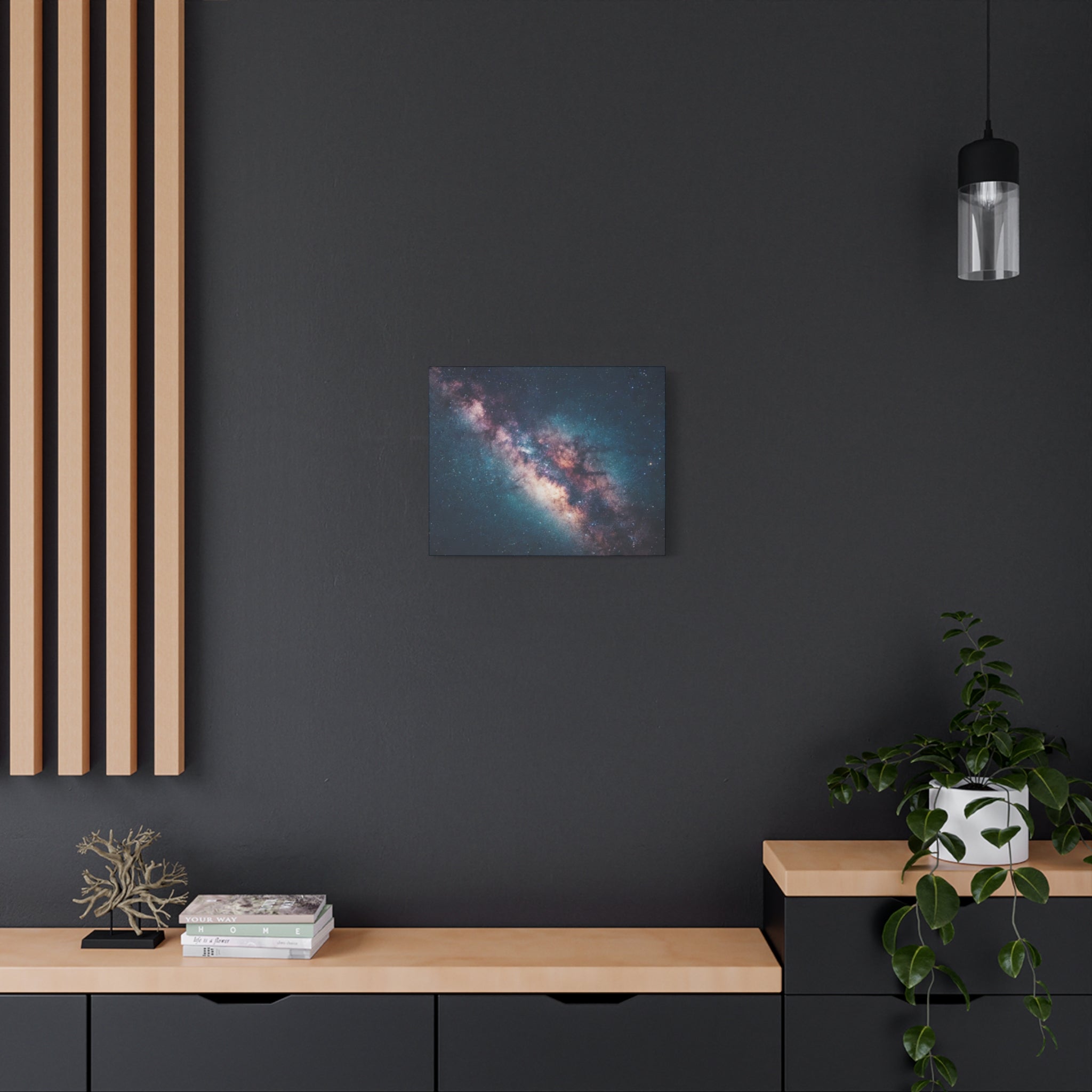 Milky Way Galaxy Canvas Wall Art — Stretched Space Photography Print