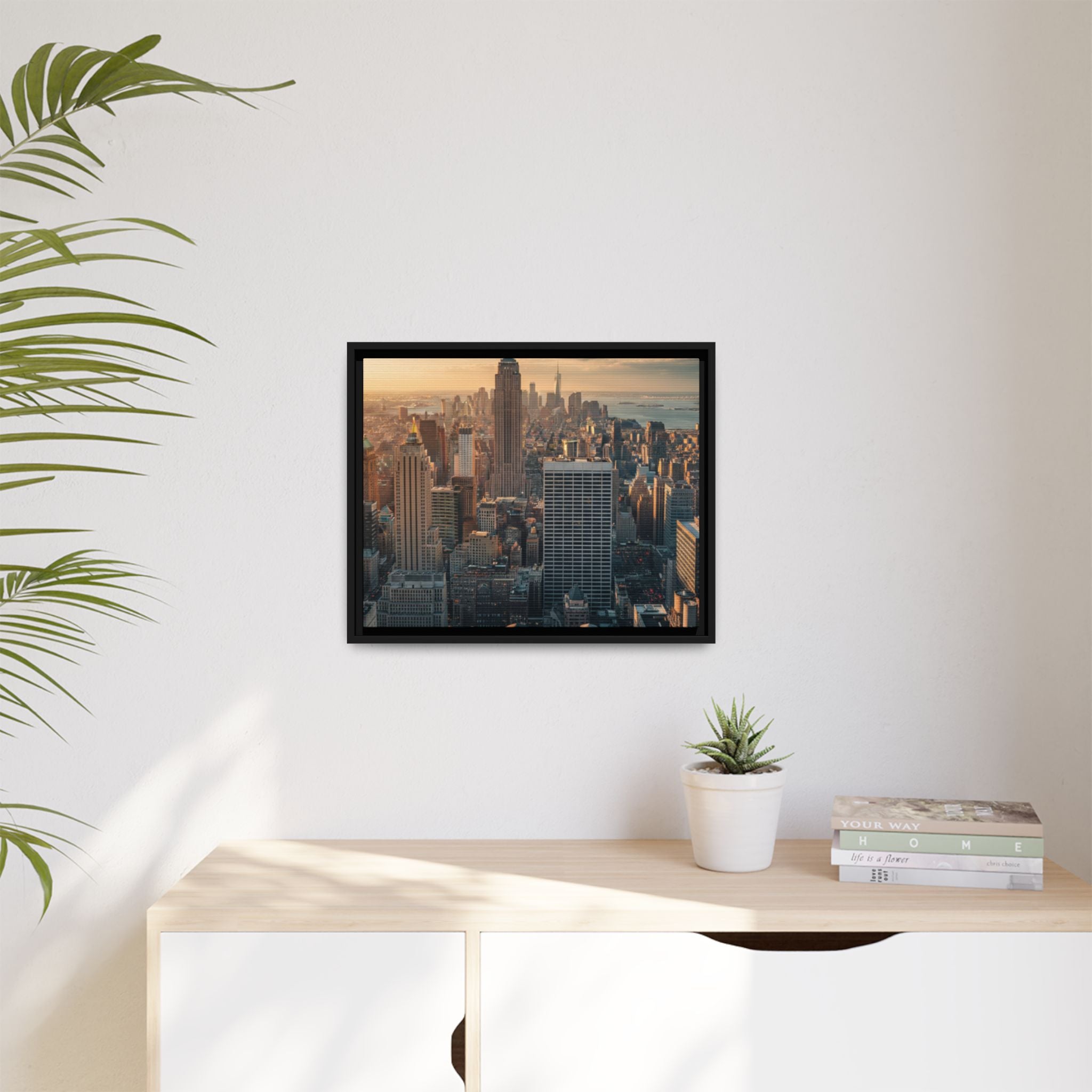 New York City Skyline at Sunset - Framed Art