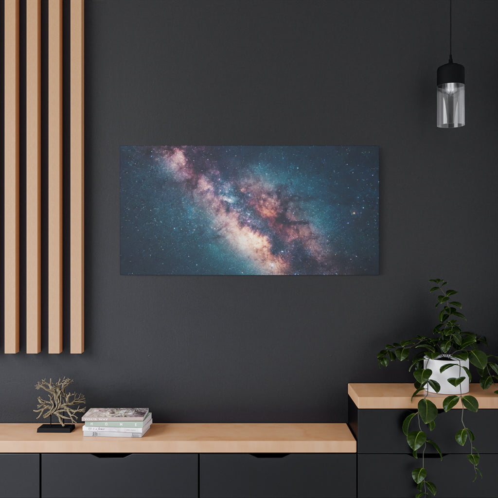 Milky Way Galaxy Canvas Wall Art — Stretched Space Photography Print
