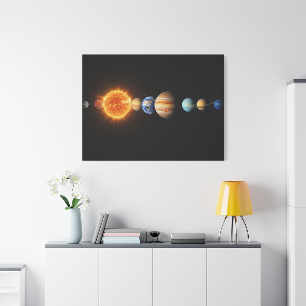 Solar System Stunning Canvas Print — Jaw-Dropping Space Wall Art