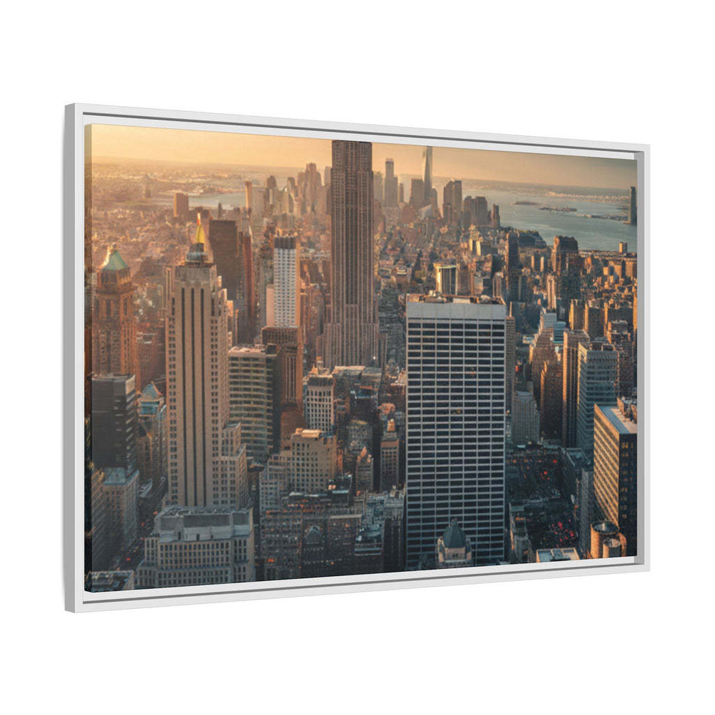 New York City Skyline at Sunset - Framed Art