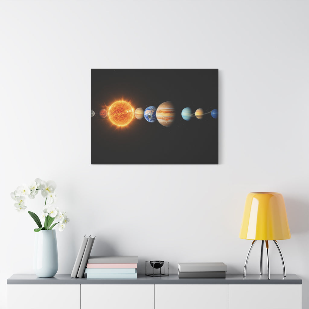 Solar System Stunning Canvas Print — Jaw-Dropping Space Wall Art