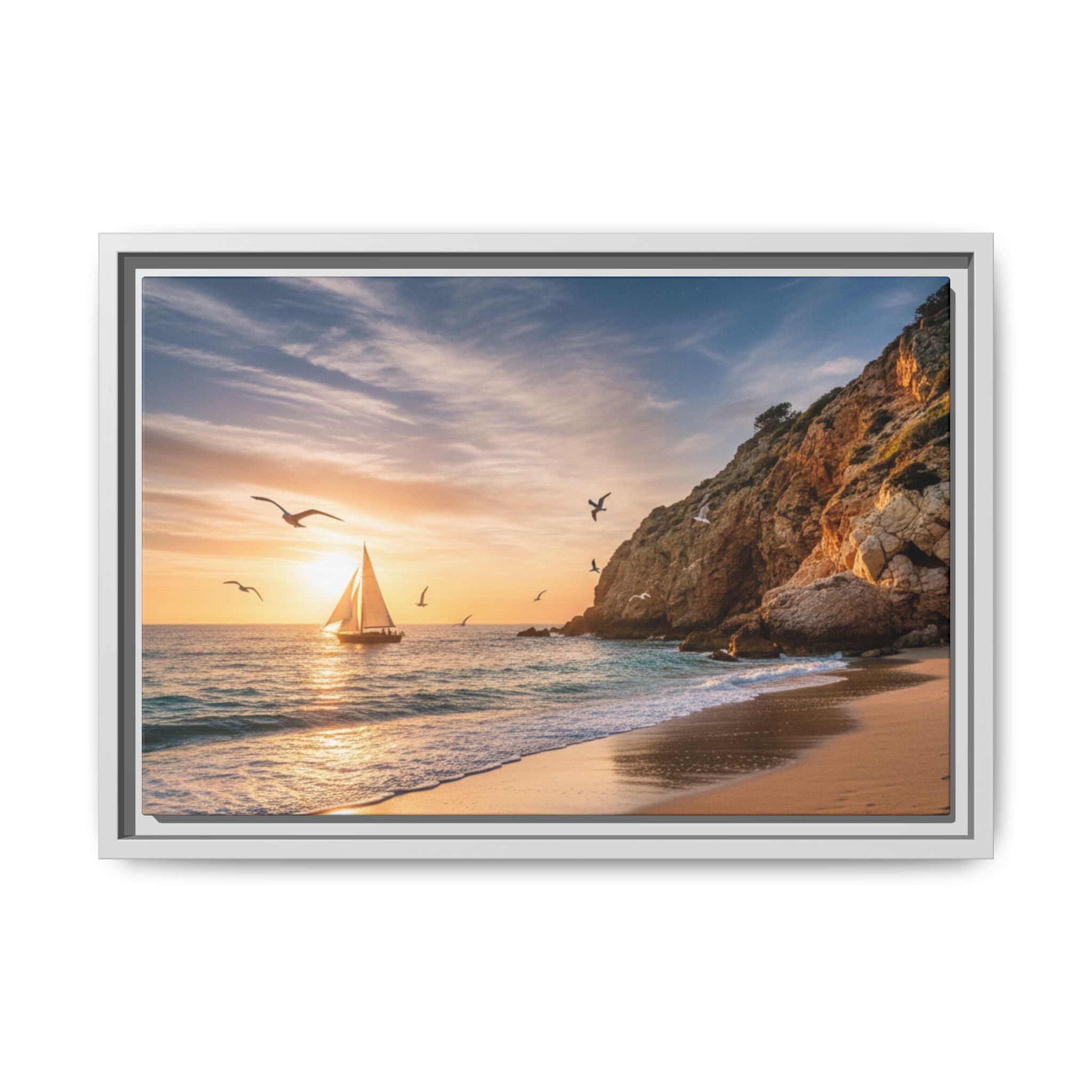 Sunset Sail Beach Landscape - Stunning Image!