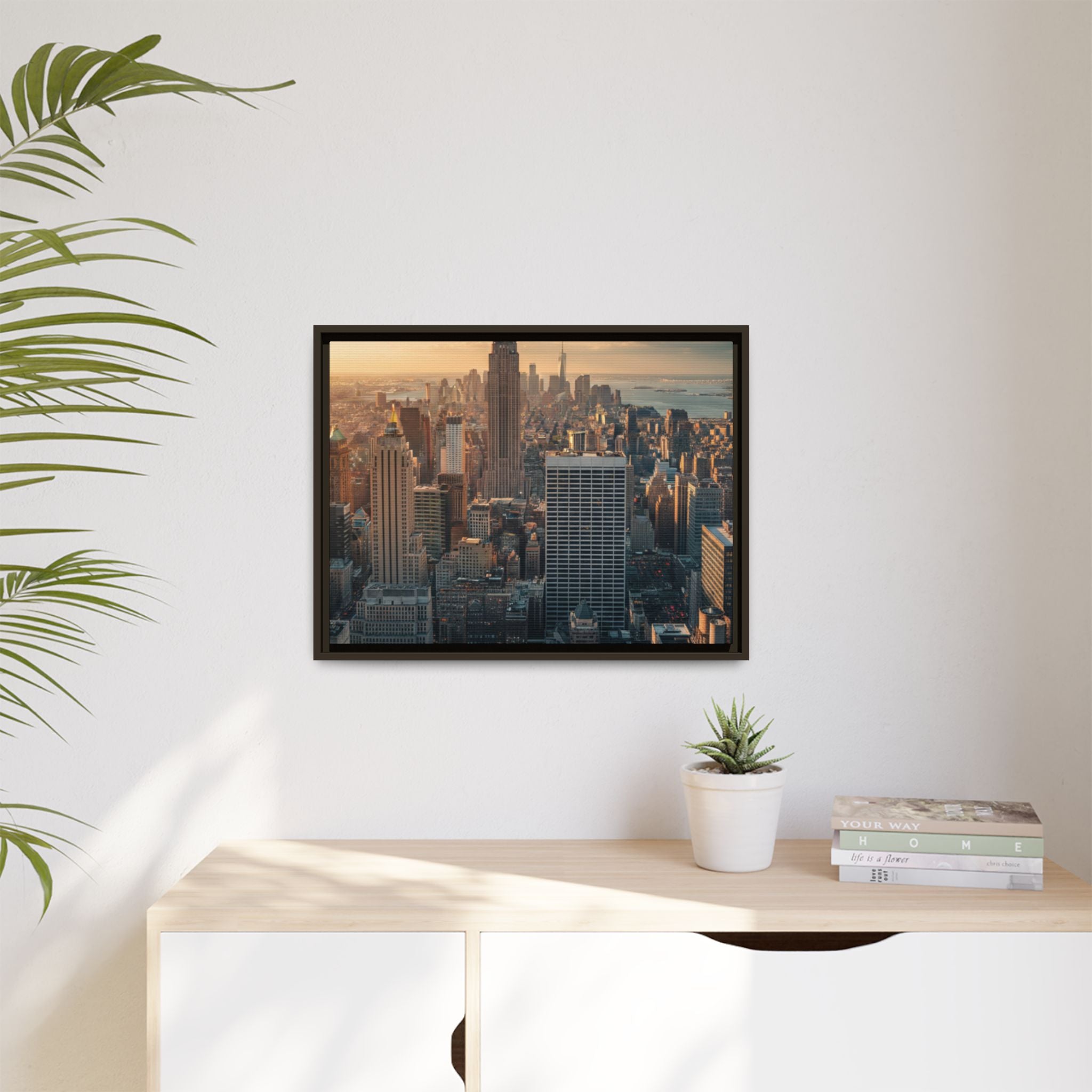 New York City Skyline at Sunset - Framed Art