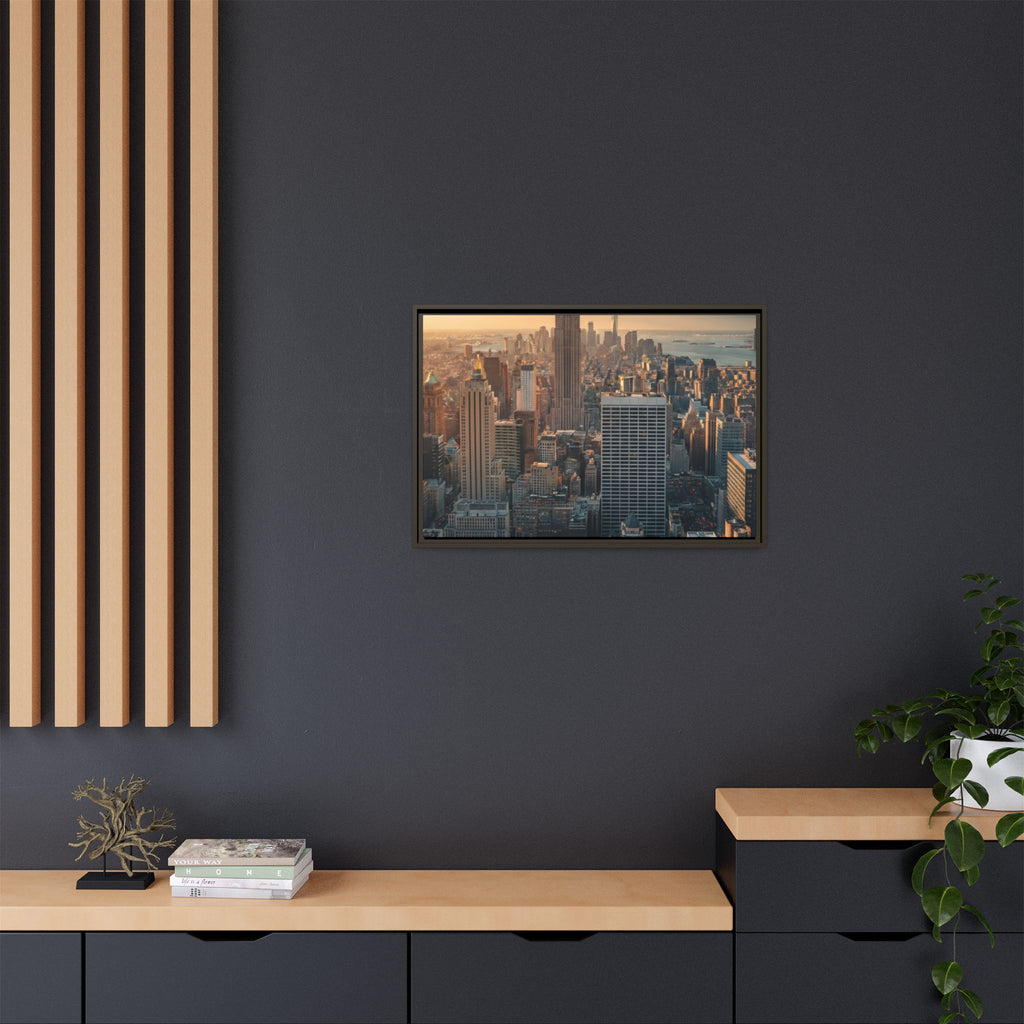 New York City Skyline at Sunset - Framed Art