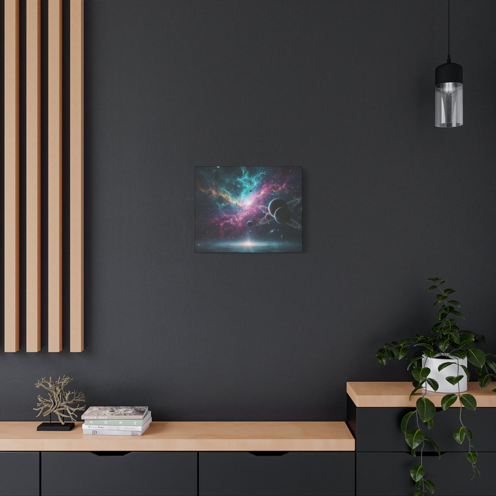 Cosmic Nebula "Stunning" Canvas Print — Galaxy Planets Wall Art