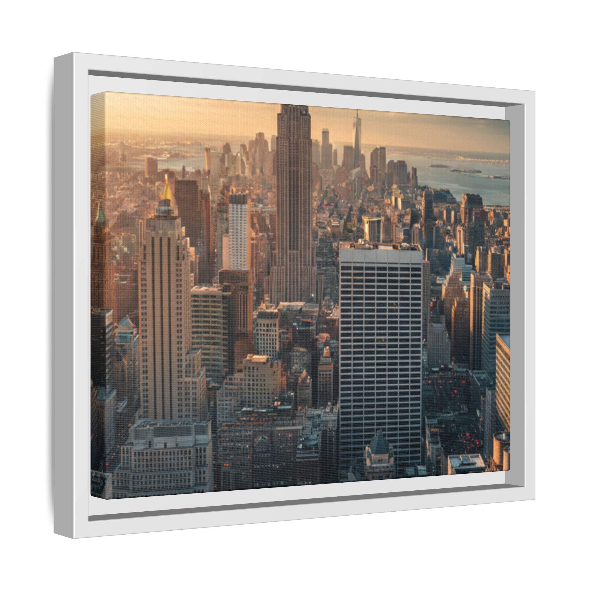 New York City Skyline at Sunset - Framed Art