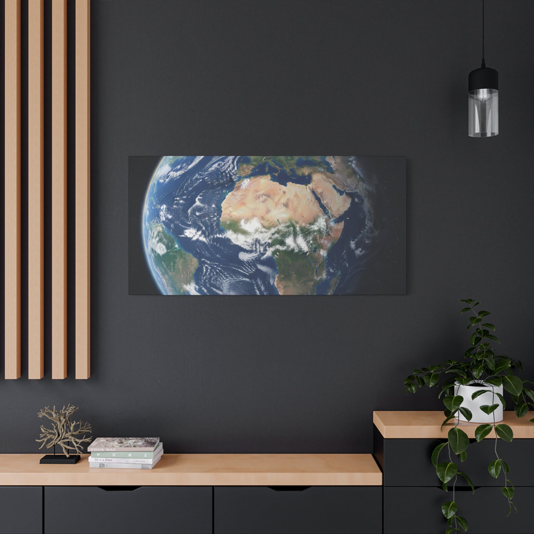 Earth from Space Stunning Image — Planet Globe Wall Art, Africa View