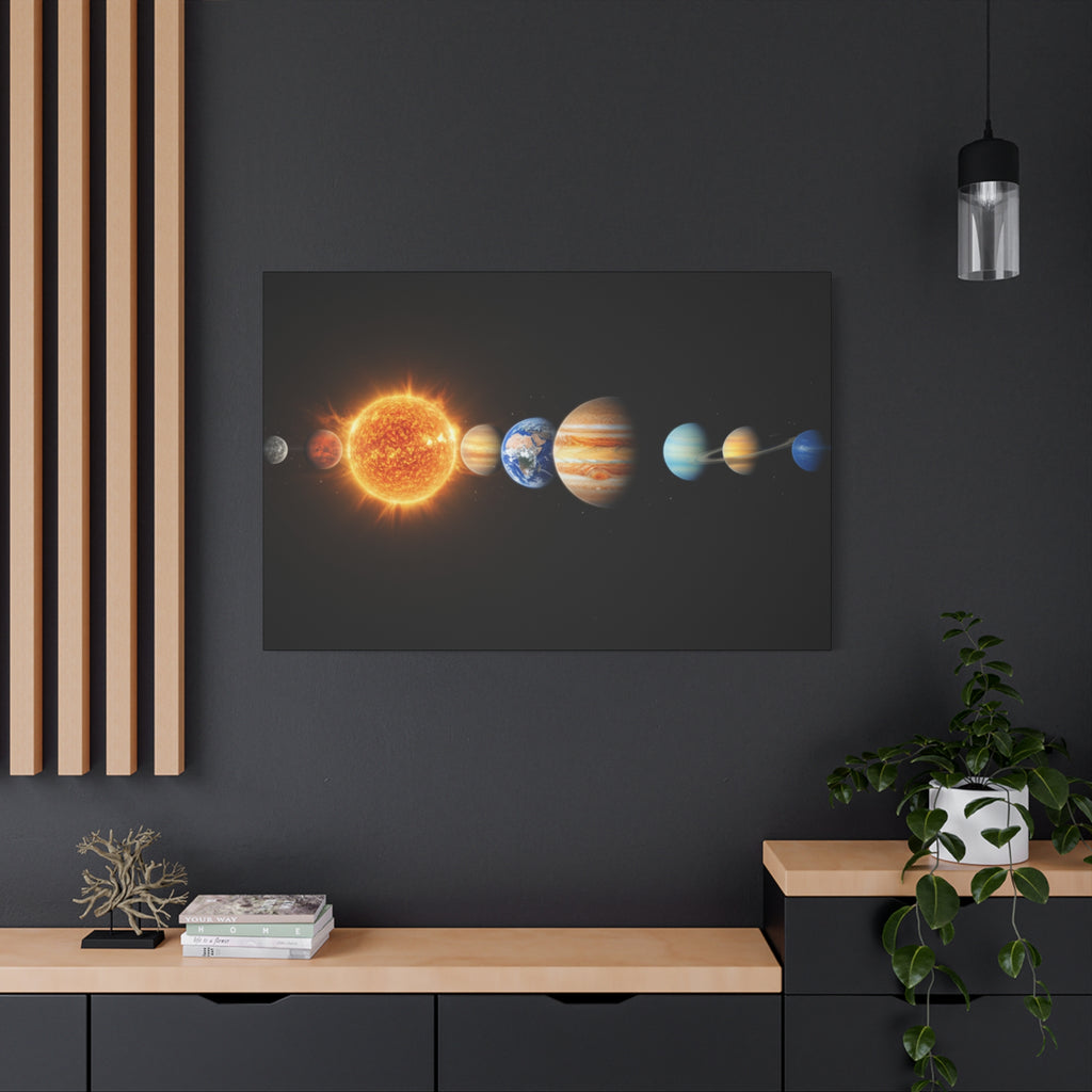 Solar System Stunning Canvas Print — Jaw-Dropping Space Wall Art