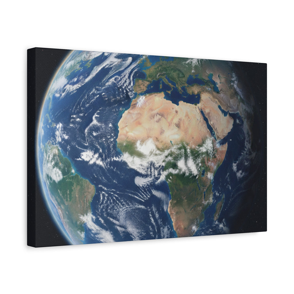 Earth from Space Stunning Image — Planet Globe Wall Art, Africa View